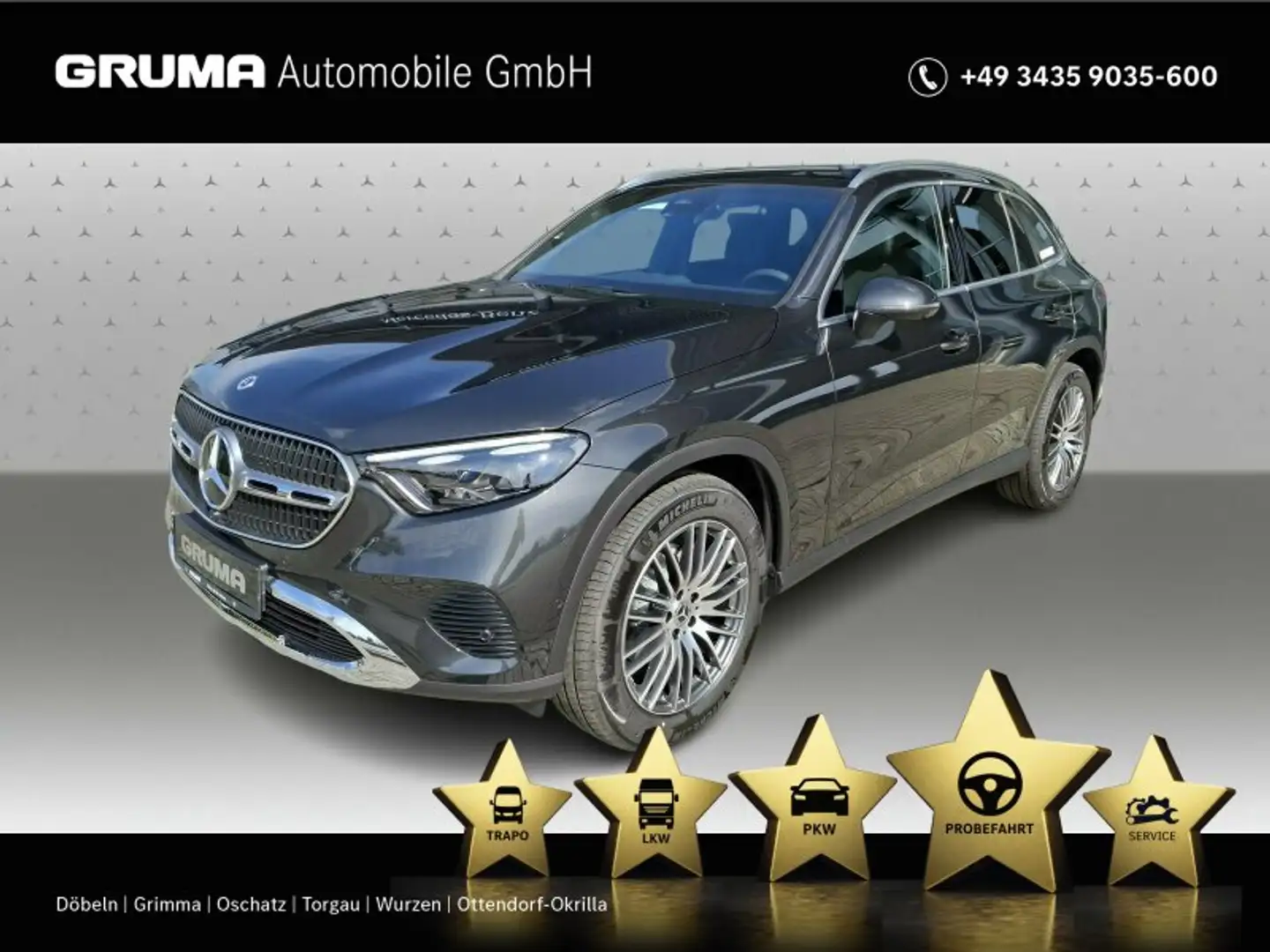 Mercedes-Benz GLC 220 GLC 220 d 4M Advantgarde+AHK+DigiLight+CarPlay+ Grau - 1