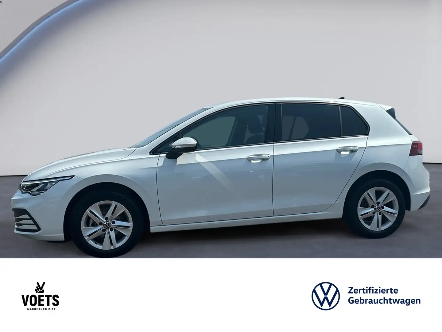 Volkswagen Golf 1,5 eTSI Life DSG+KAM+NAVI+LED Blanc - 2