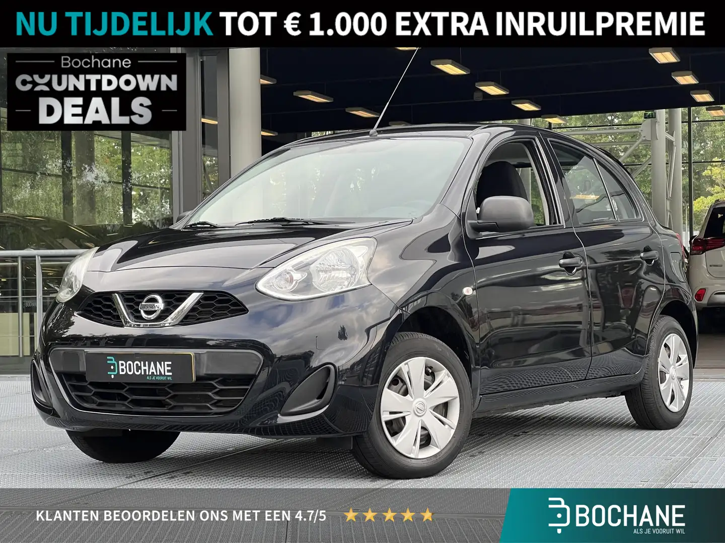 Nissan Micra 1.2 Visia Pack | Airco | Bluetooth Schwarz - 1