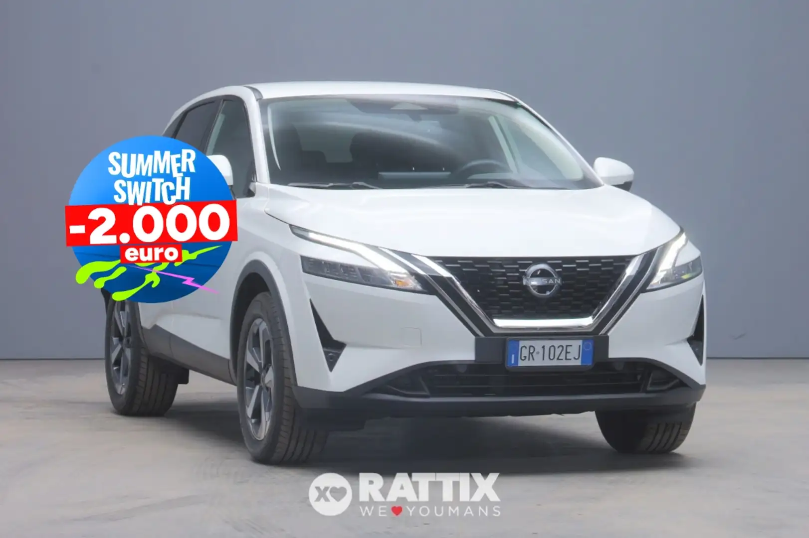 Nissan Qashqai 1.3 Mhev 140CV N-Connecta Blanc - 1