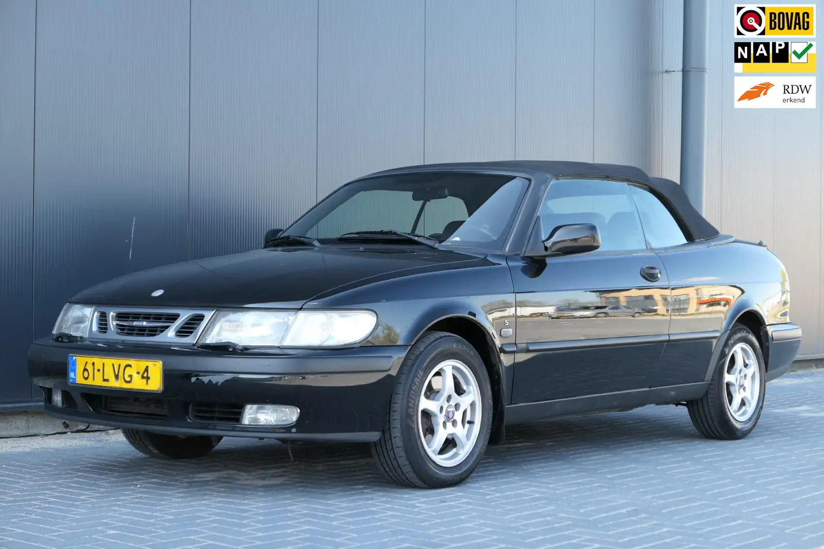 Saab 9-3 Cabrio 2.0t S Cabrio Automaat Airco Leder Cruise Y Zwart - 1