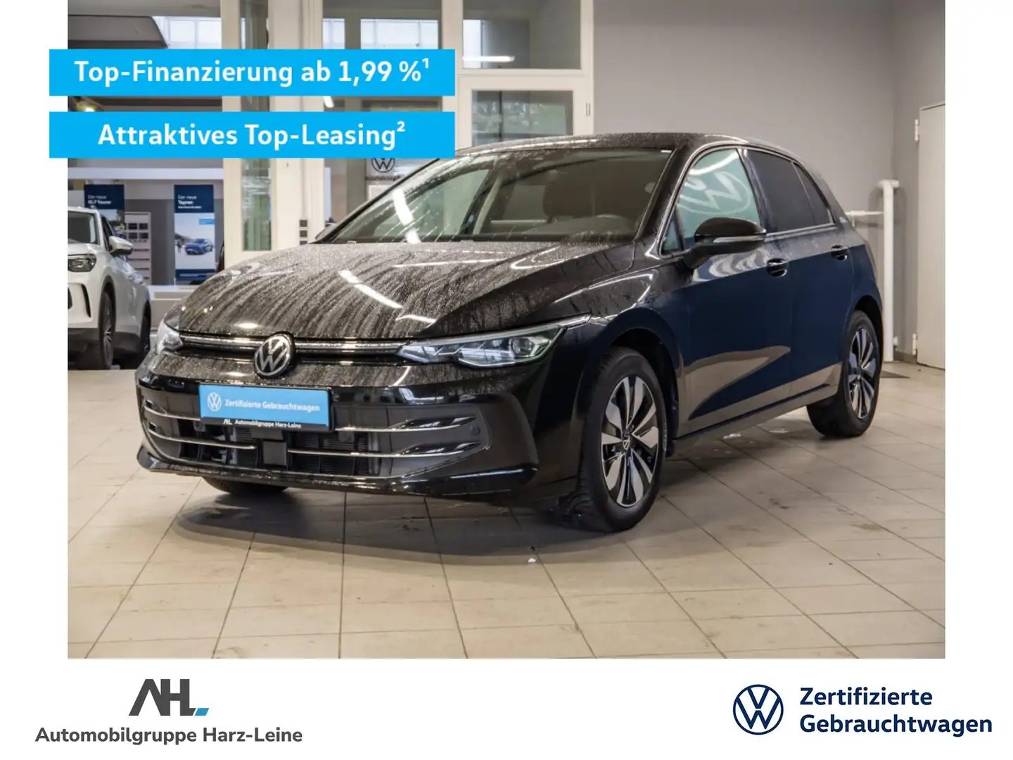 Volkswagen Golf VIII TSI GOAL+NAVI+LED PLUS+ALU+SHZ+ACC+AHK+SIDEAS Schwarz - 1