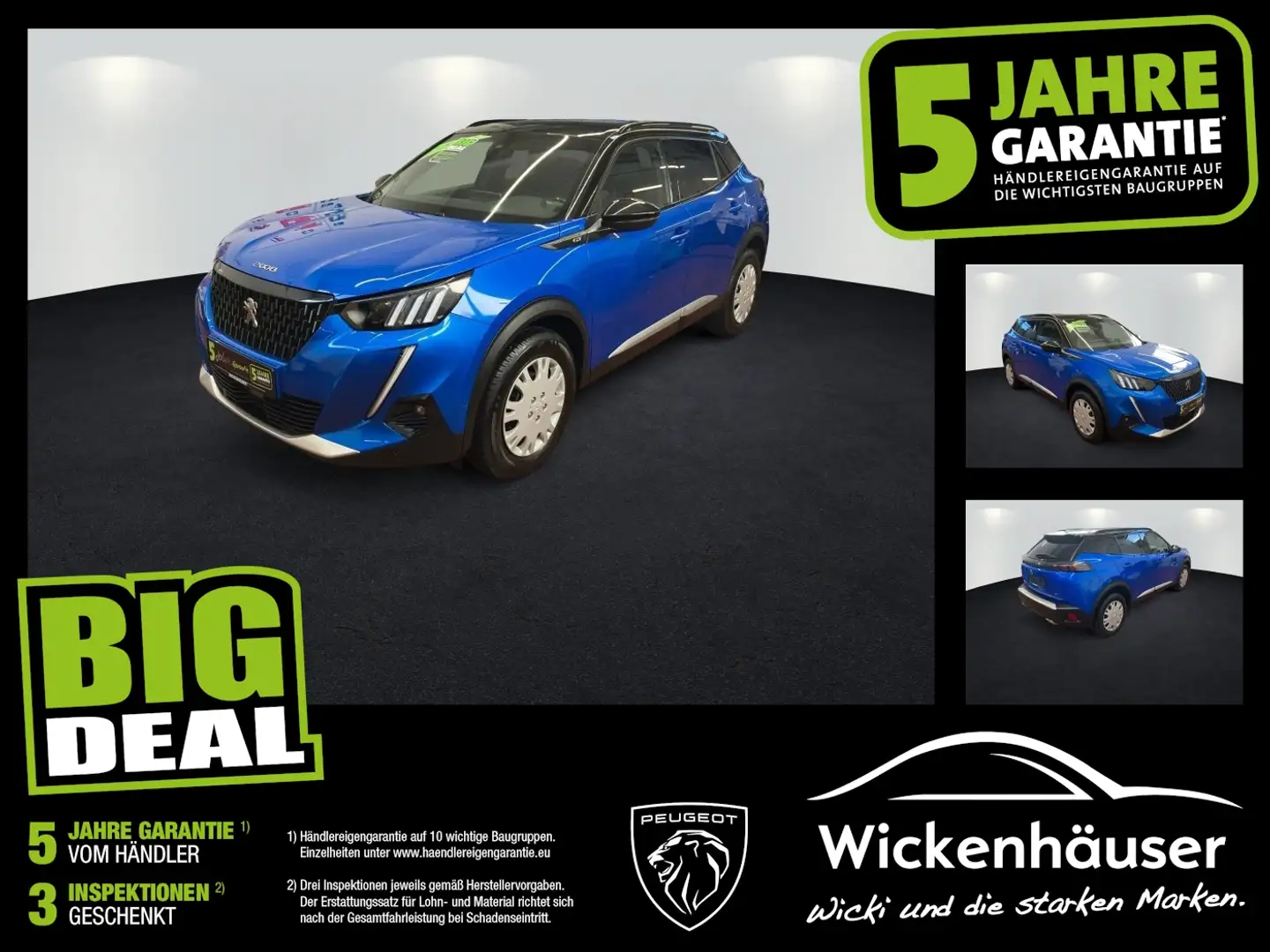 Peugeot 2008 1.2 PureTech 130 GT AHK+LED+Navi+SHZ+Kamera Blau - 1