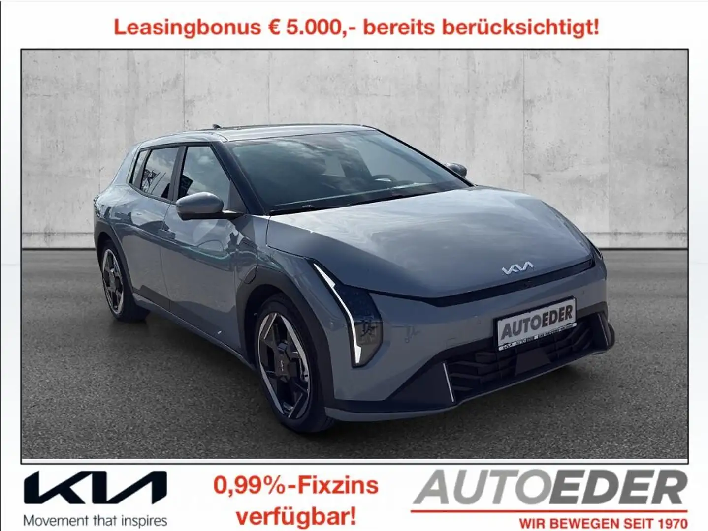Kia EV4 HB FWD 81,4kWh Earth Plus Grau - 1