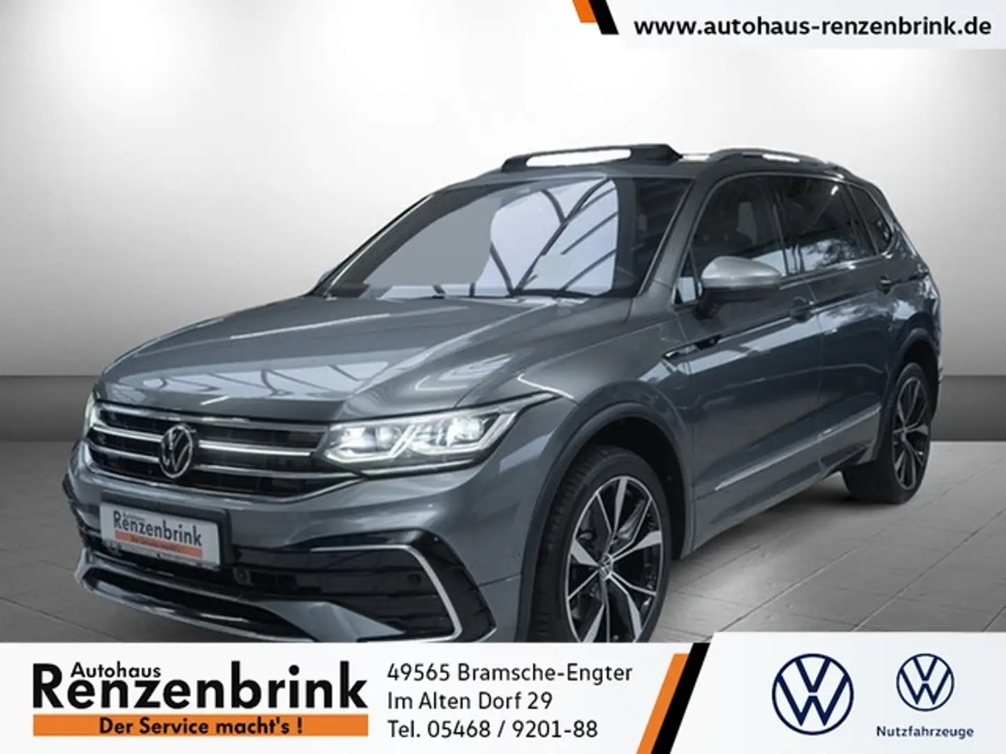 Volkswagen Tiguan Allspace R-Line 4M. TDI DSG 360° DCC Grau - 1