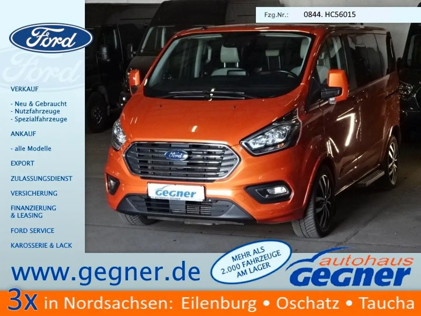 Ford Tourneo Custom 170PS Autm. Titanium Navi ACC Portocaliu - 1