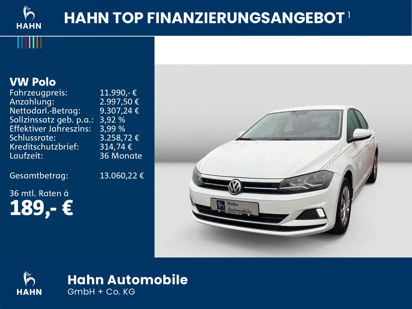Volkswagen Polo 1.0 Comfortline Klima Bluetooth App-Connect Weiß - 2