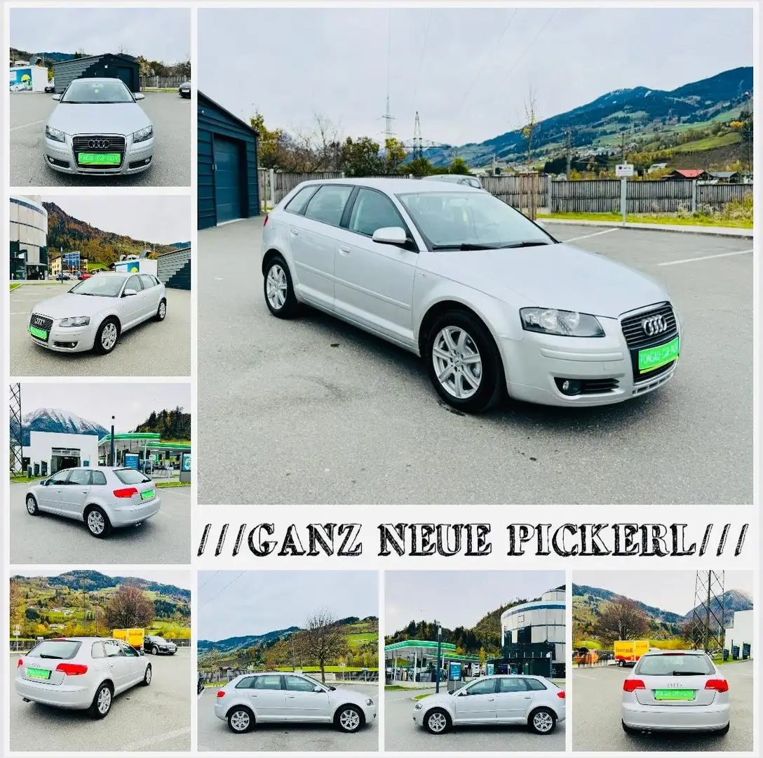 Audi A3 A3 SB 1,9 TDI Pickerl 10/2026 1BESITZ Argent - 1