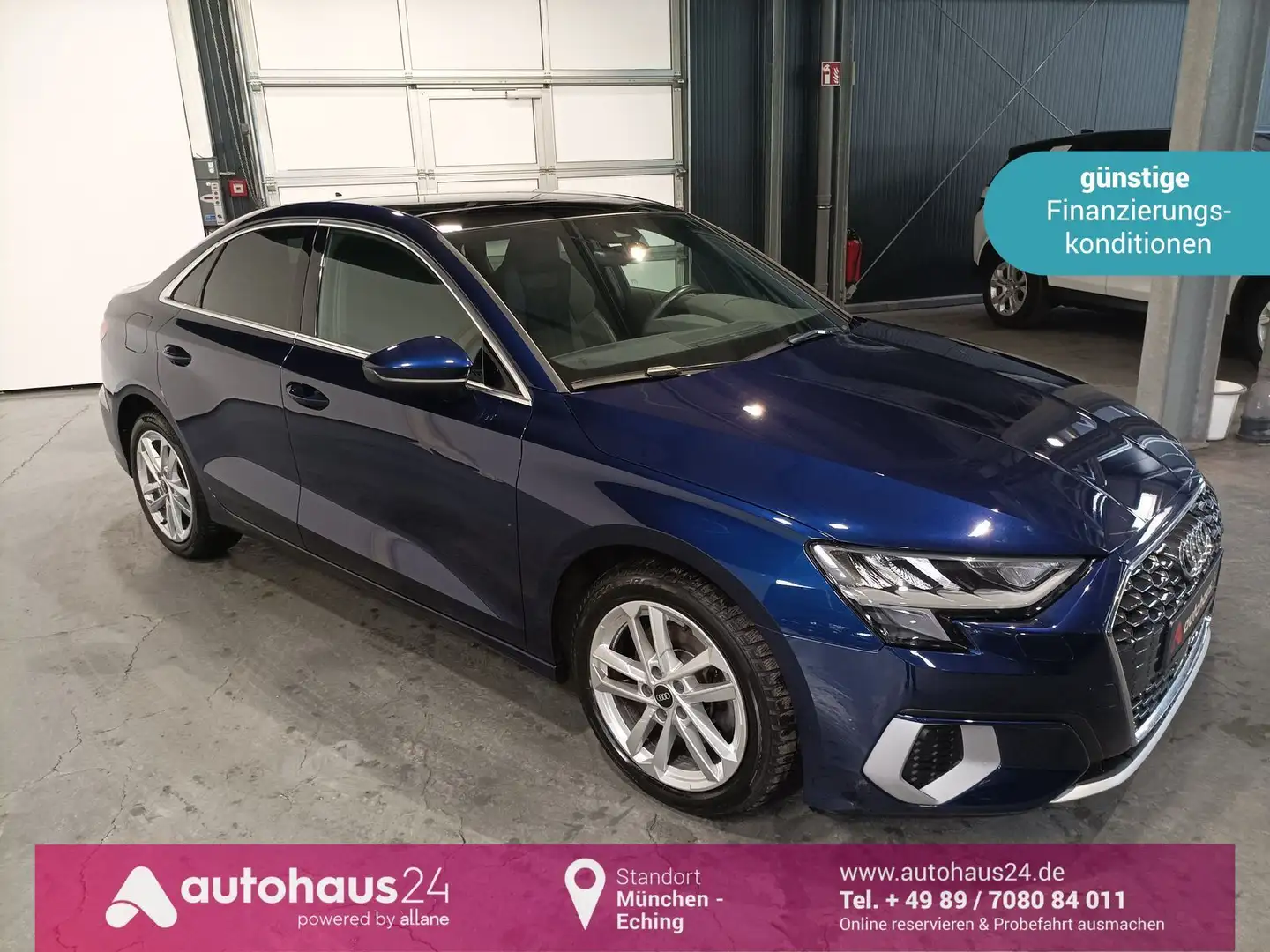 Audi A3 2.0 TDI Lim. advanced Navi|Kamera|Sitzhz|PANO Blau - 1