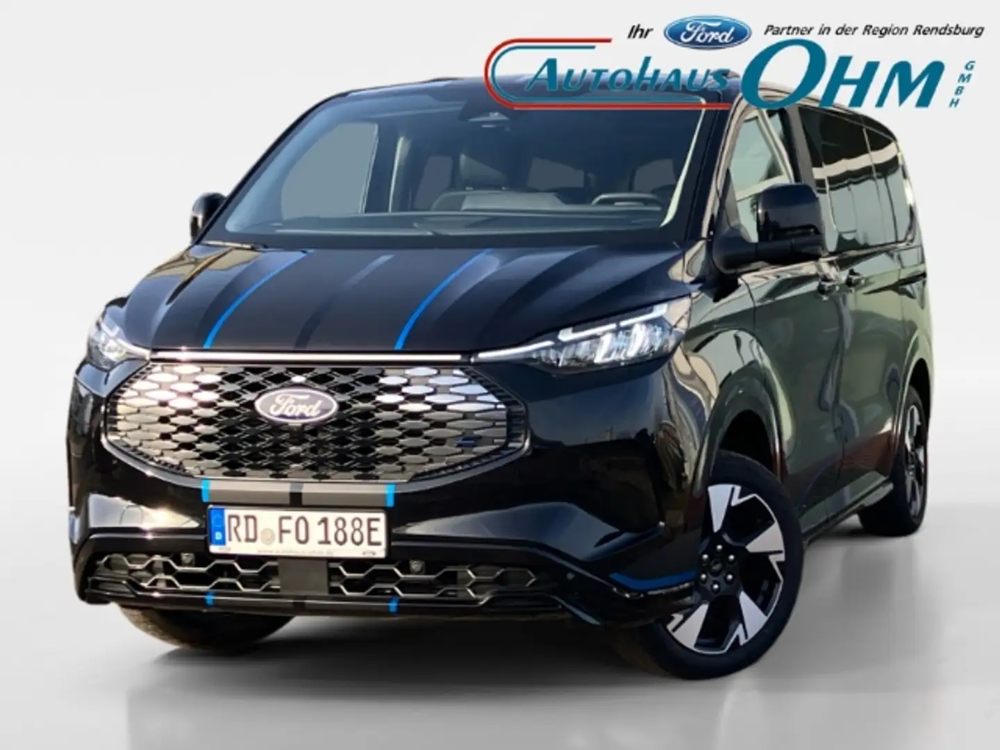 Ford Tourneo Custom E Sport 340 L1 82,5 kWh - PANO - AHK - B&O - Schwarz - 1