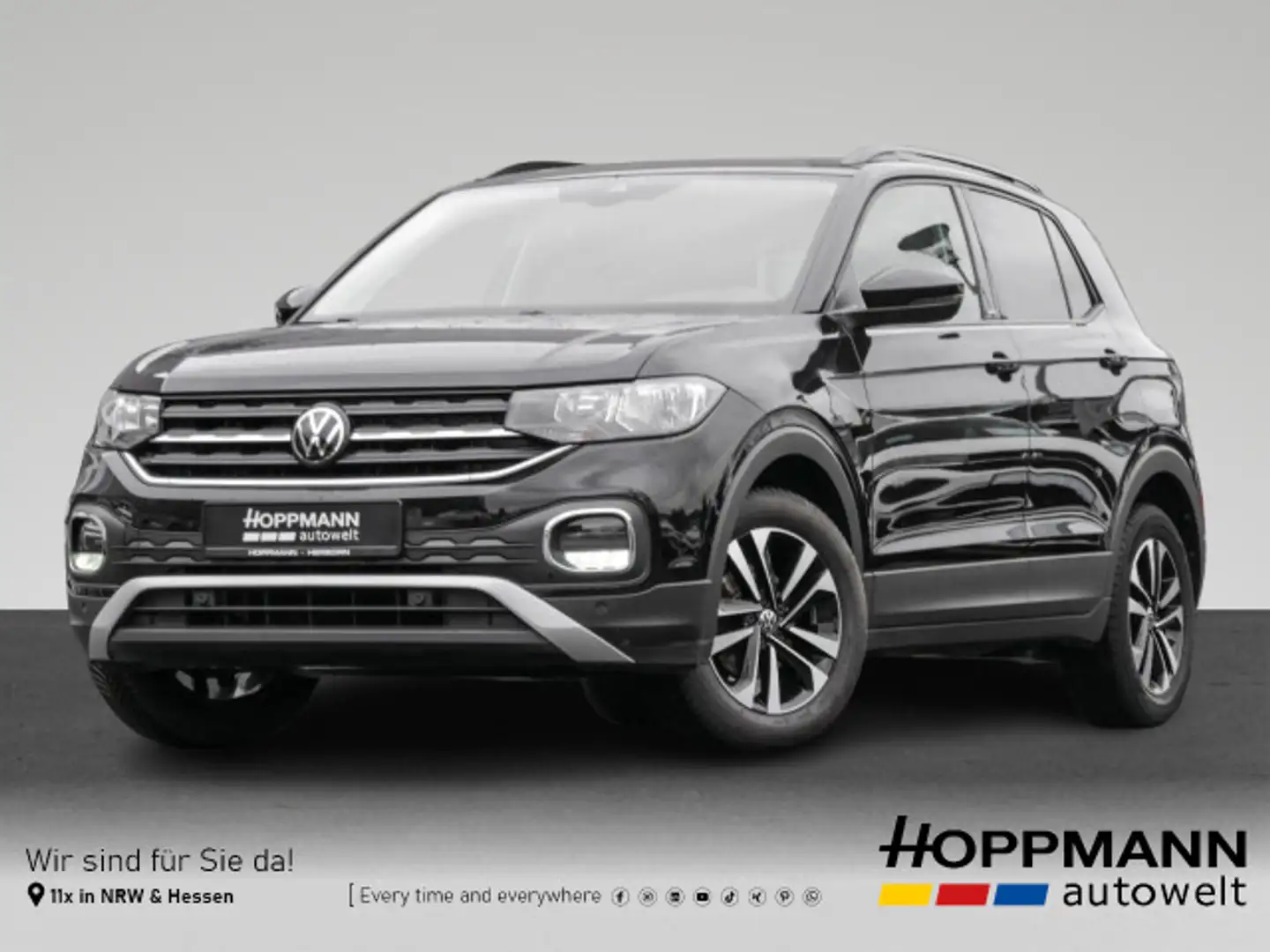 Volkswagen T-Cross 1.0 TSI United AHK ACC Light Assist Schwarz - 1