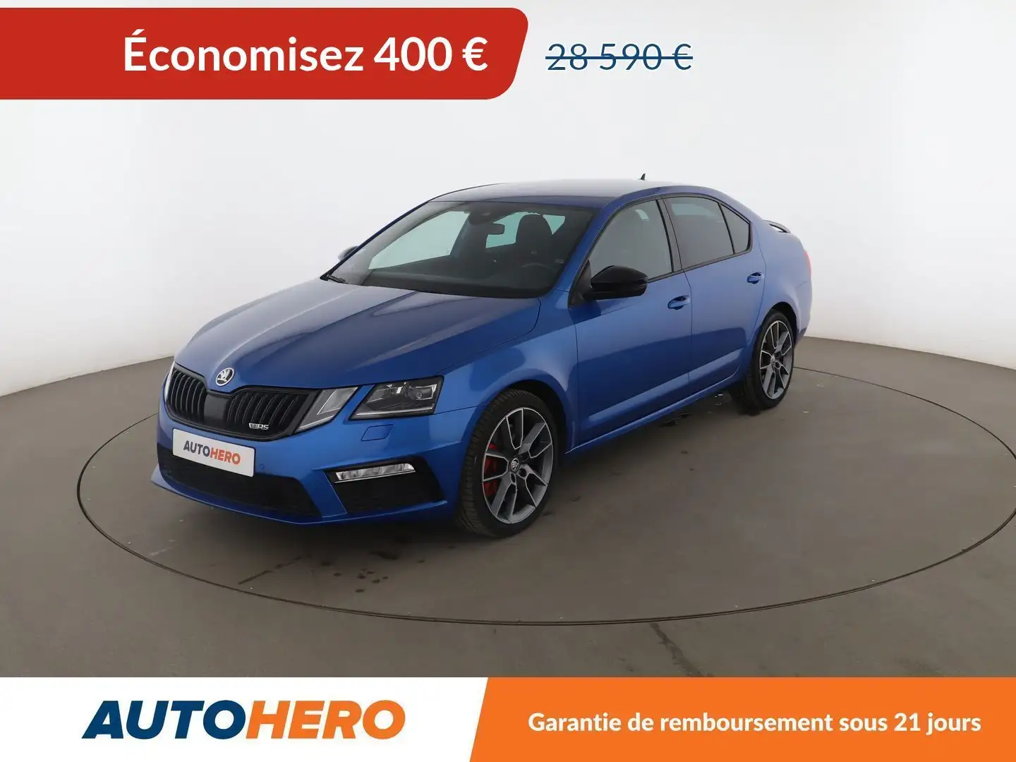 Skoda Octavia 2.0 TSI RS DSG7 Bleu - 1