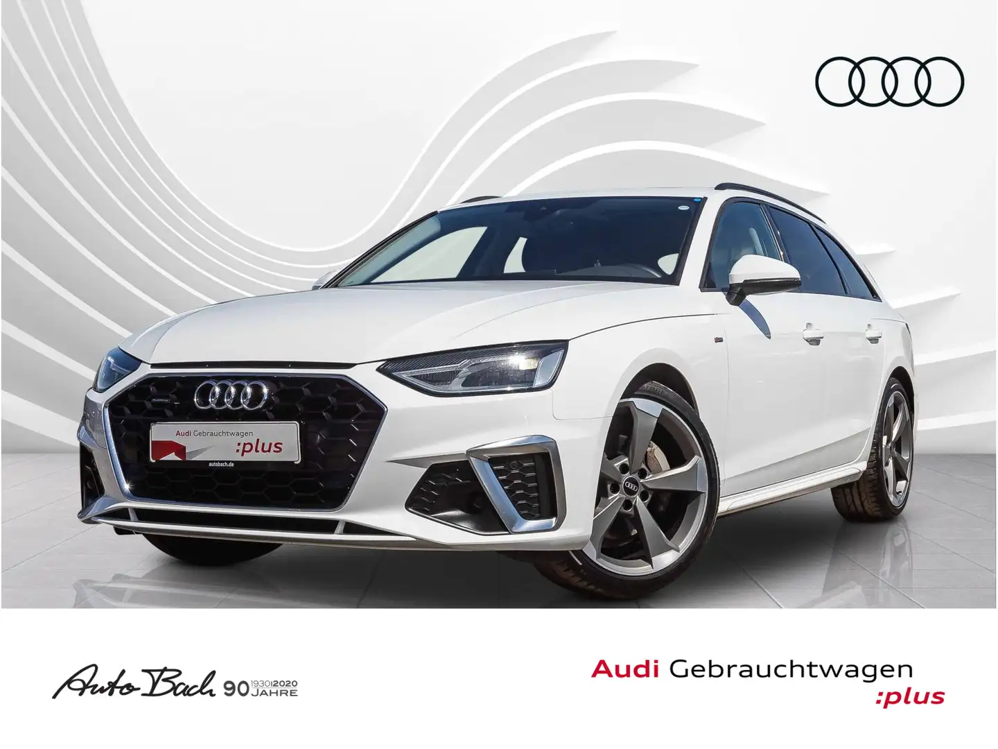 Audi A4 S line 40TDI qu Stronic Navi Pano ACC E Weiß - 1