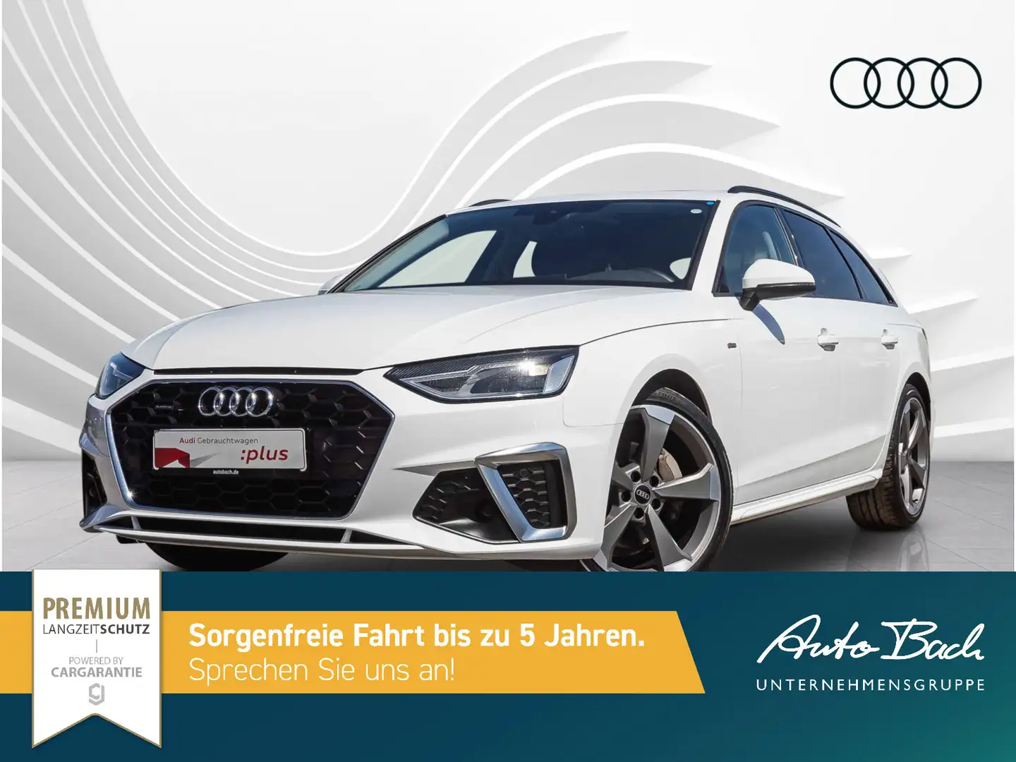 Audi A4 S line 40TDI qu Stronic Navi Panorama A White - 2