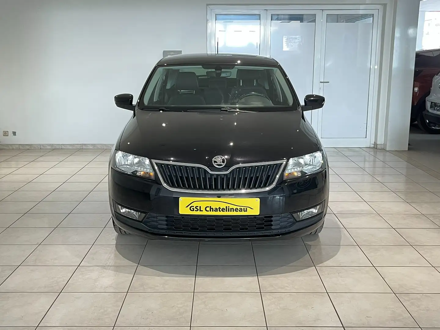 Skoda Rapid/Spaceback 1.0TSi 95cv 2018 Noir Airco/Cruise/Navi/Capteur Zwart - 2
