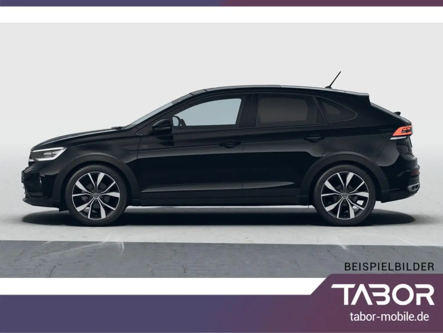 Volkswagen Taigo 1.0 TSI 115 R-Line Matrix Pano Nav 2ZClim Schwarz - 2