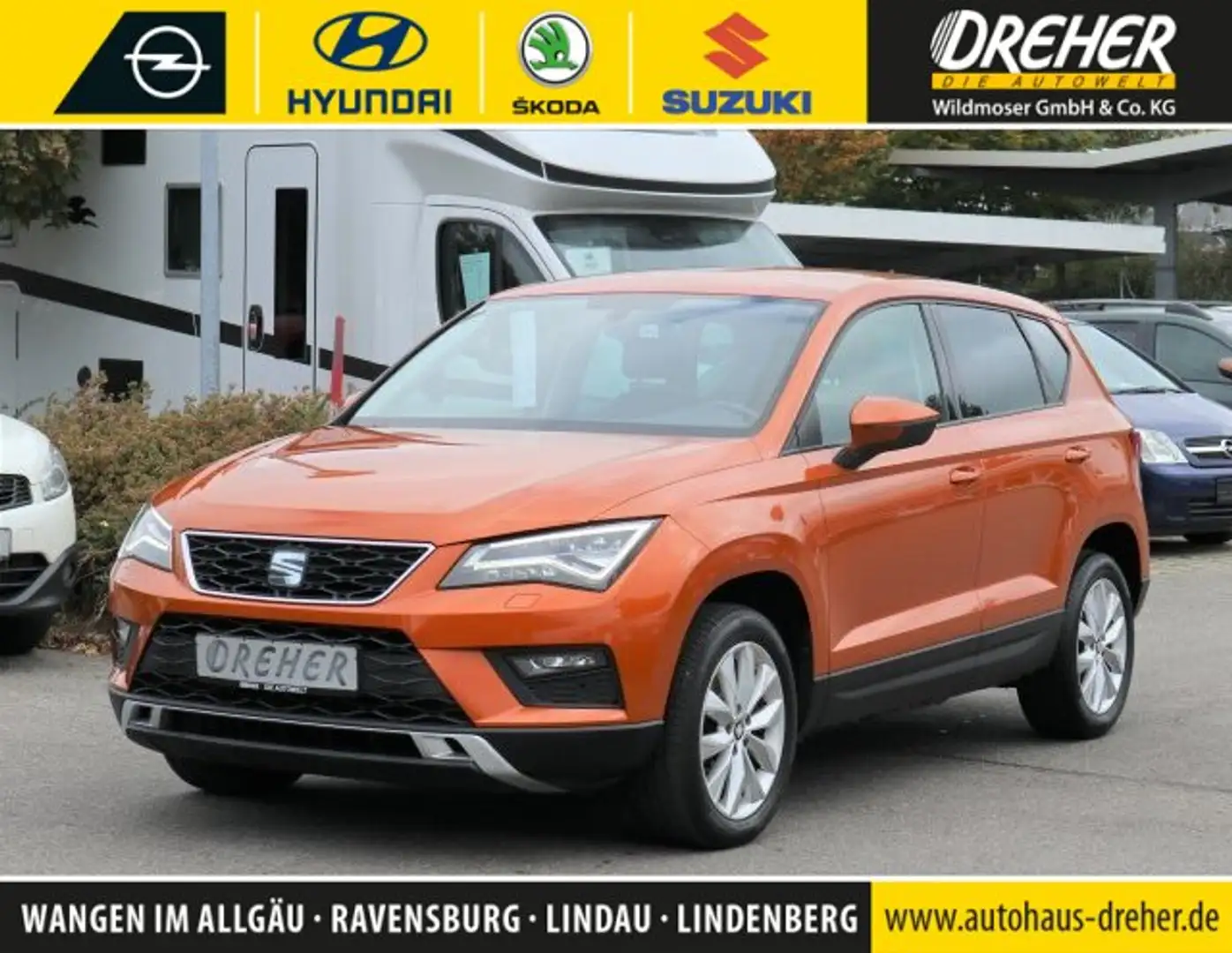 SEAT Ateca Ateca 1.5 TSI ACT Style Navi/Sitzheizung Distronic Orange - 1