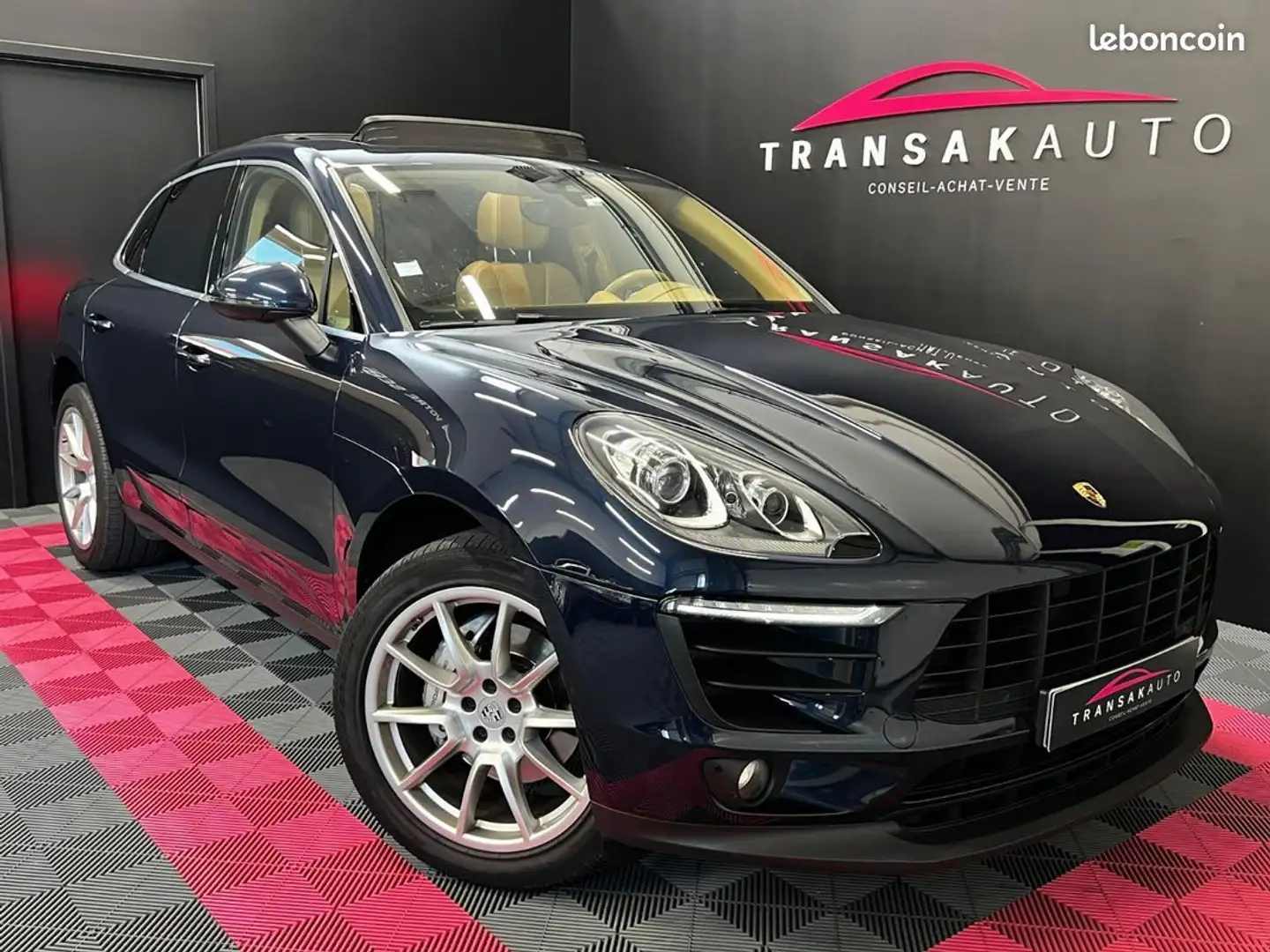 Porsche Macan Diesel 3.0 V6 258 ch S PDK TOIT OUVANT ORIGINE FRANCE SUIVI COMPLET Bleu - 1