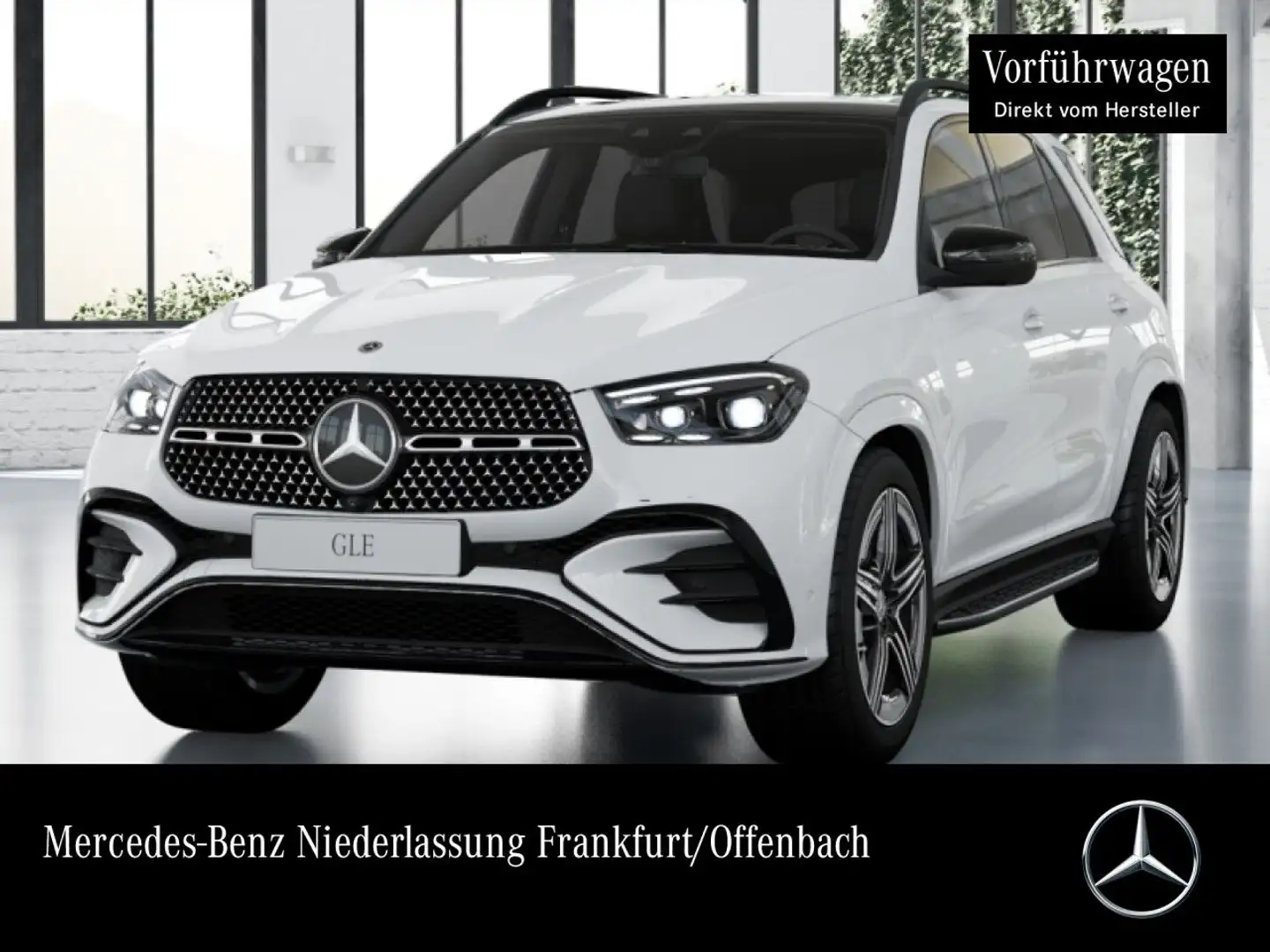 Mercedes-Benz GLE 350 de 4M AMG+NIGHT+PANO+360+MULTIBEAM+SPUR+9G Weiß - 1