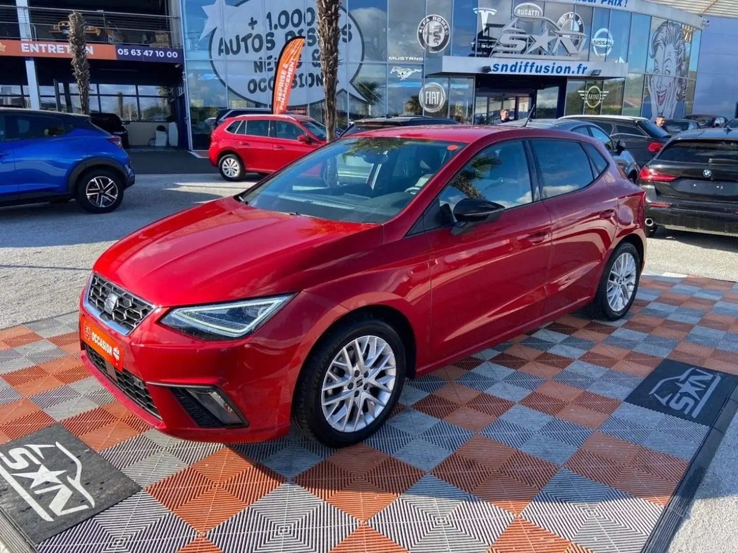 SEAT Ibiza 1.0 TSI 110 BV6 FR GPS Caméra Cockpit Rouge - 1