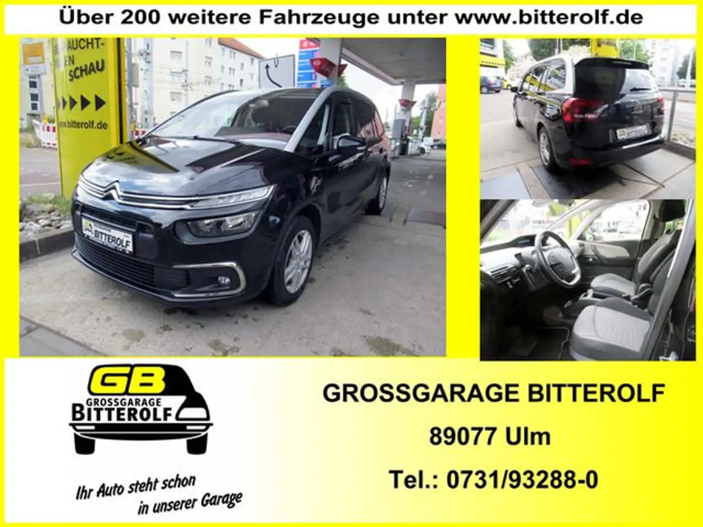 Citroen Grand C4 Picasso C4 Spacetourer 1.5HDI 7-Sitzer Navi/RFK/PDC/SHZ/ Schwarz - 1