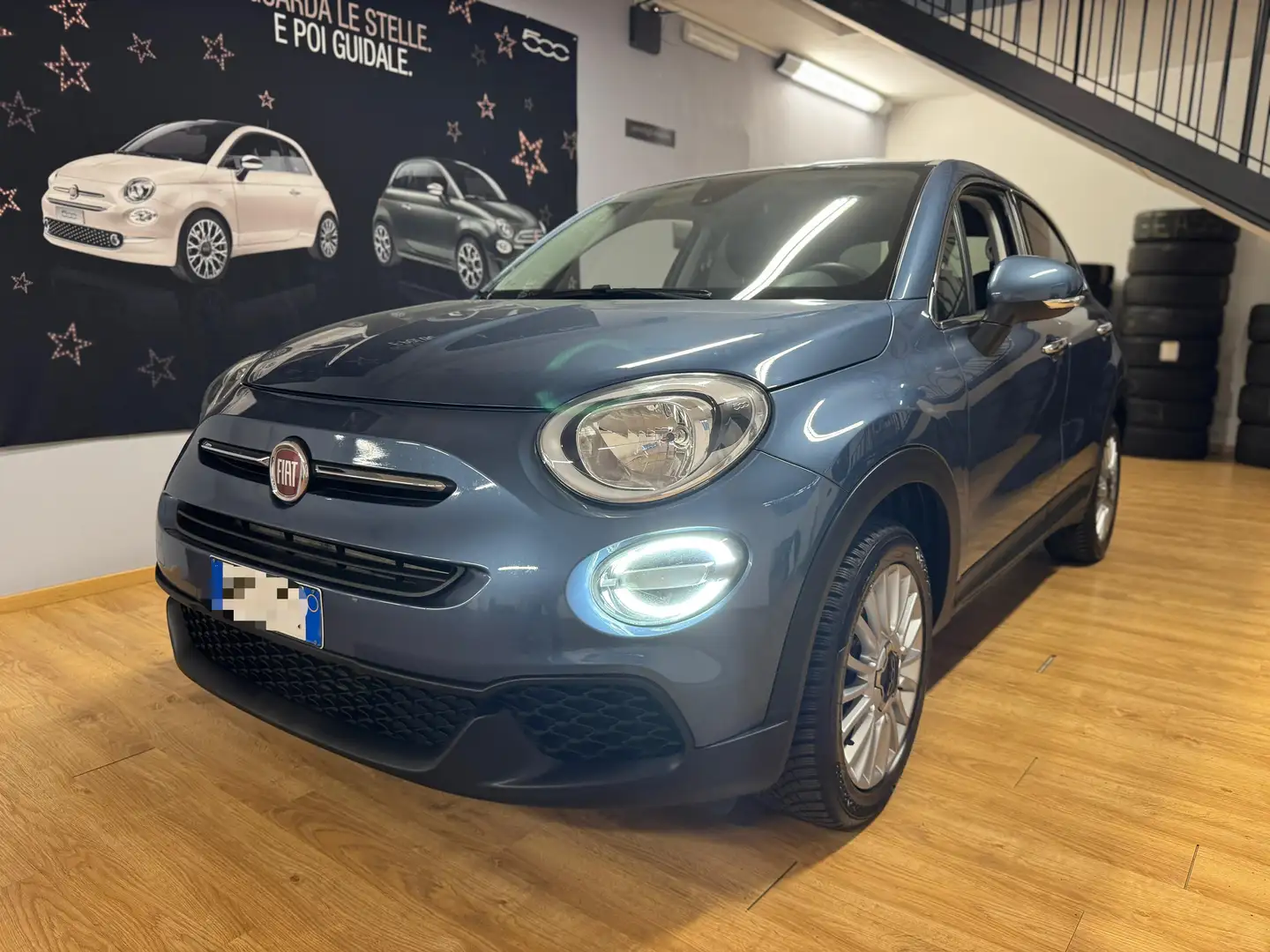 Fiat 500X 1.3 mjt Urban 4x2 95cv Blauw - 1