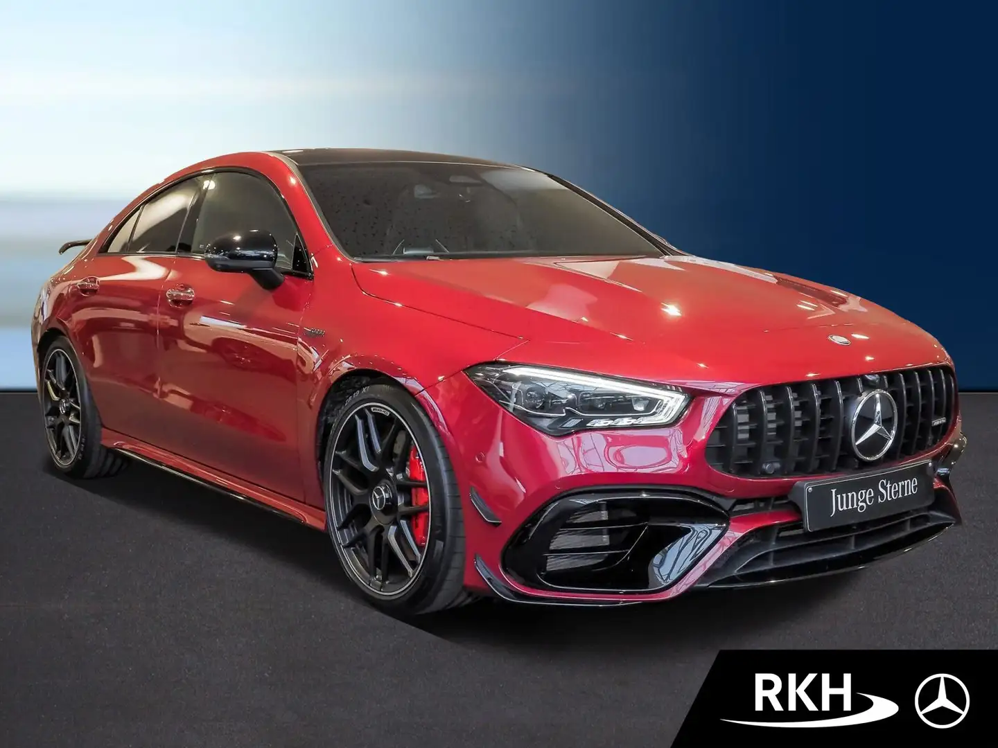 Mercedes-Benz CLA 45 AMG AMG CLA 45 S 4M+ Coupé Night/360°/Distr/DriversP Rouge - 2