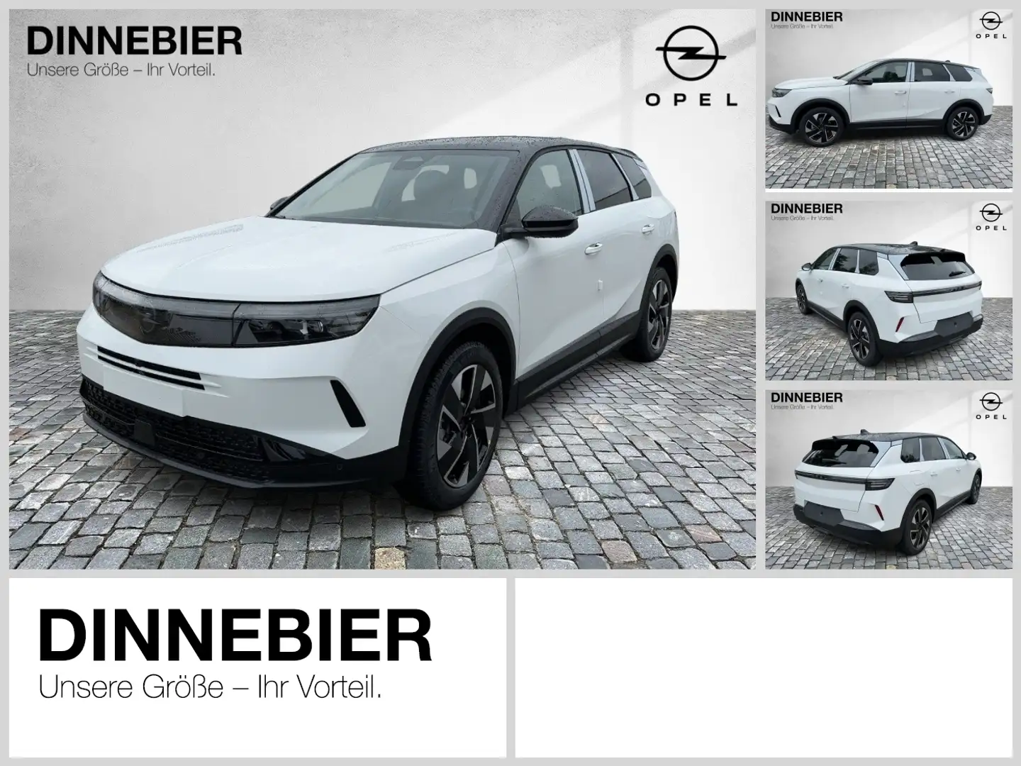 Opel Grandland GS 1.2 LED+360°Kamera+Allwetter Weiß - 1