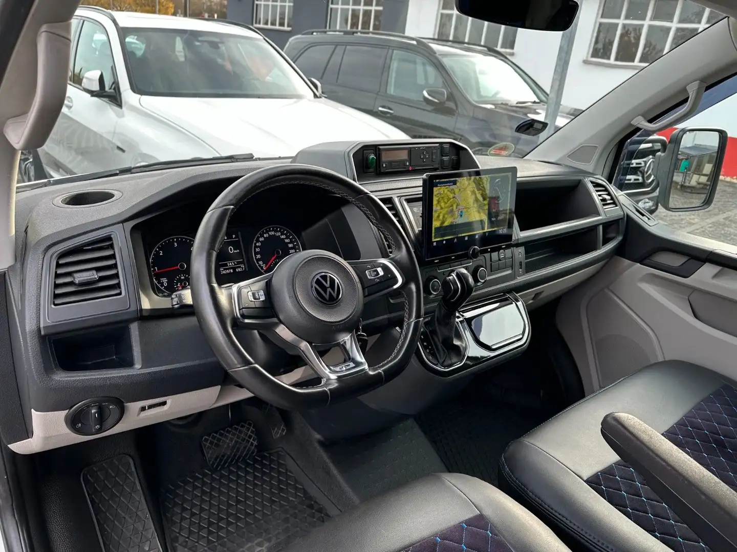 Volkswagen T6 Transporter LANG Pritsche DoKa EINZELSTÜCK Weiß - 2