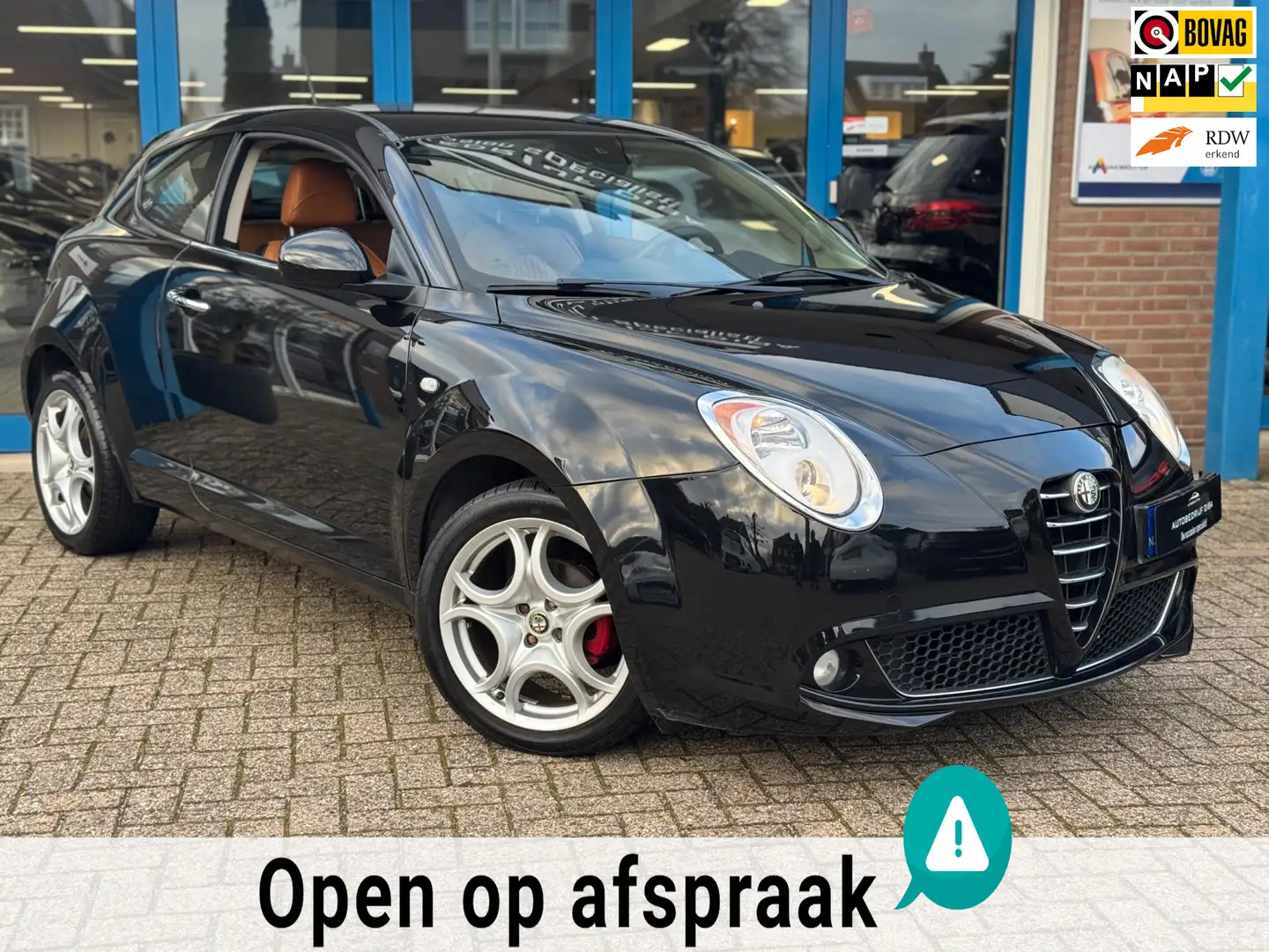 Alfa Romeo MiTo 1.4 Centenario 2011 Zwart AIRCO LEDER LM NAP Zwart - 1