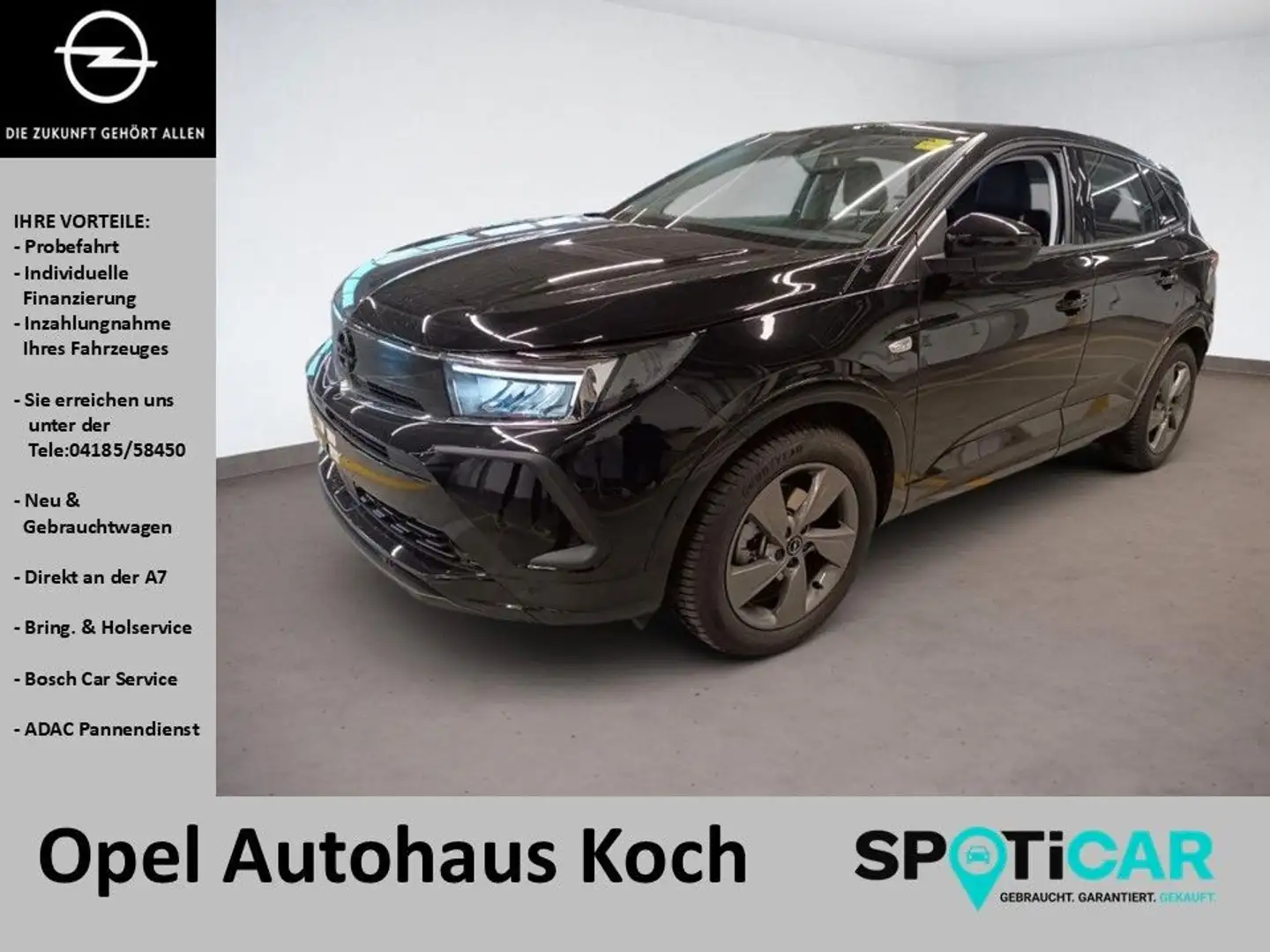 Opel Grandland Grandland GS   NAVI*AHK*KAMERA*LED*SHZ*PDC*BT Noir - 1
