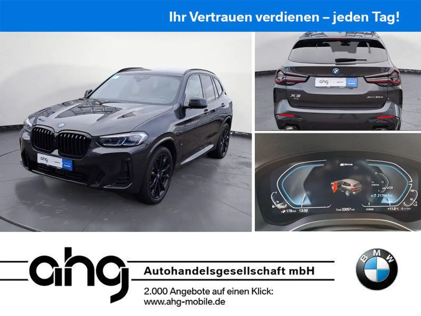 BMW X3 xDrive30e M Sportpaket Innovationsp. EDC Grau - 1