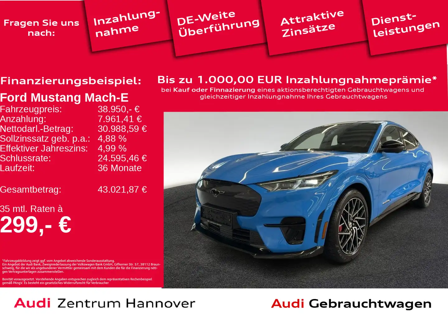 Ford Mustang Mach-E GT AWD Matrix B&O DAB Blau - 1