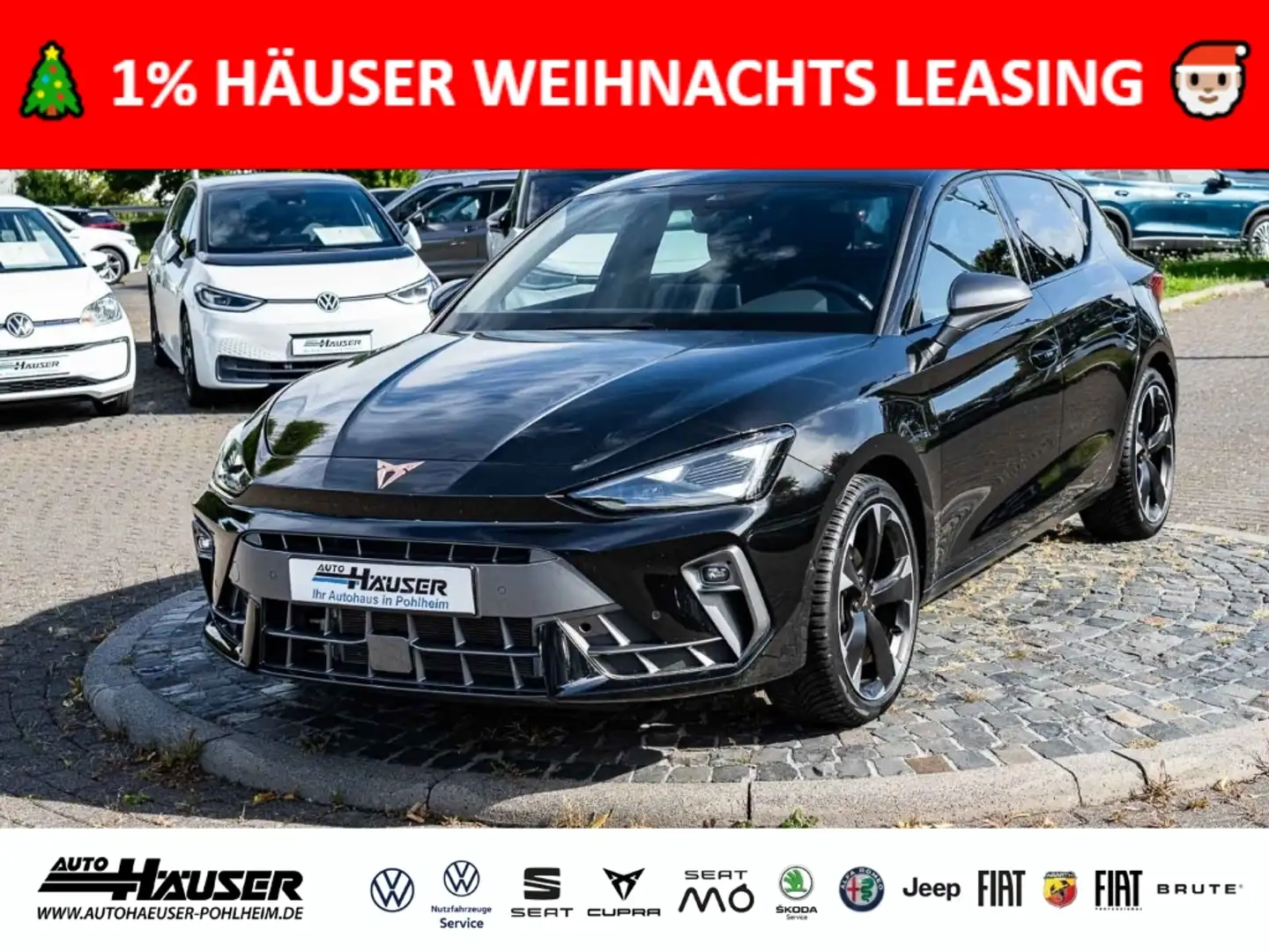 CUPRA Leon 1.5 eTSI DSG NAVI KAMERA PARK ACC LED FULL-LINK Schwarz - 1