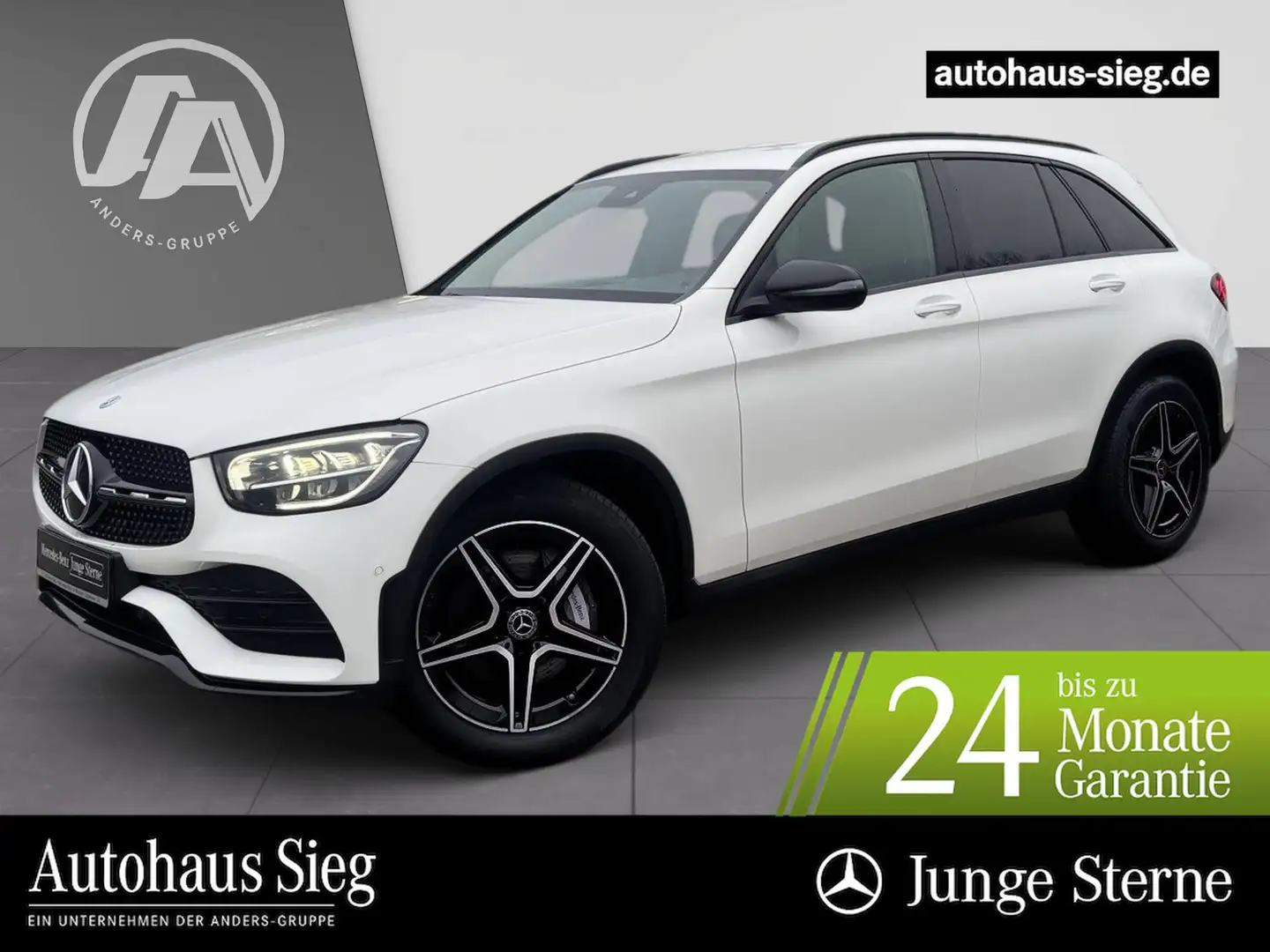 Mercedes-Benz GLC 200 4M AMG+MBUX+Night+LED+Kam+AHK+EASY-P+SHZ Weiß - 1