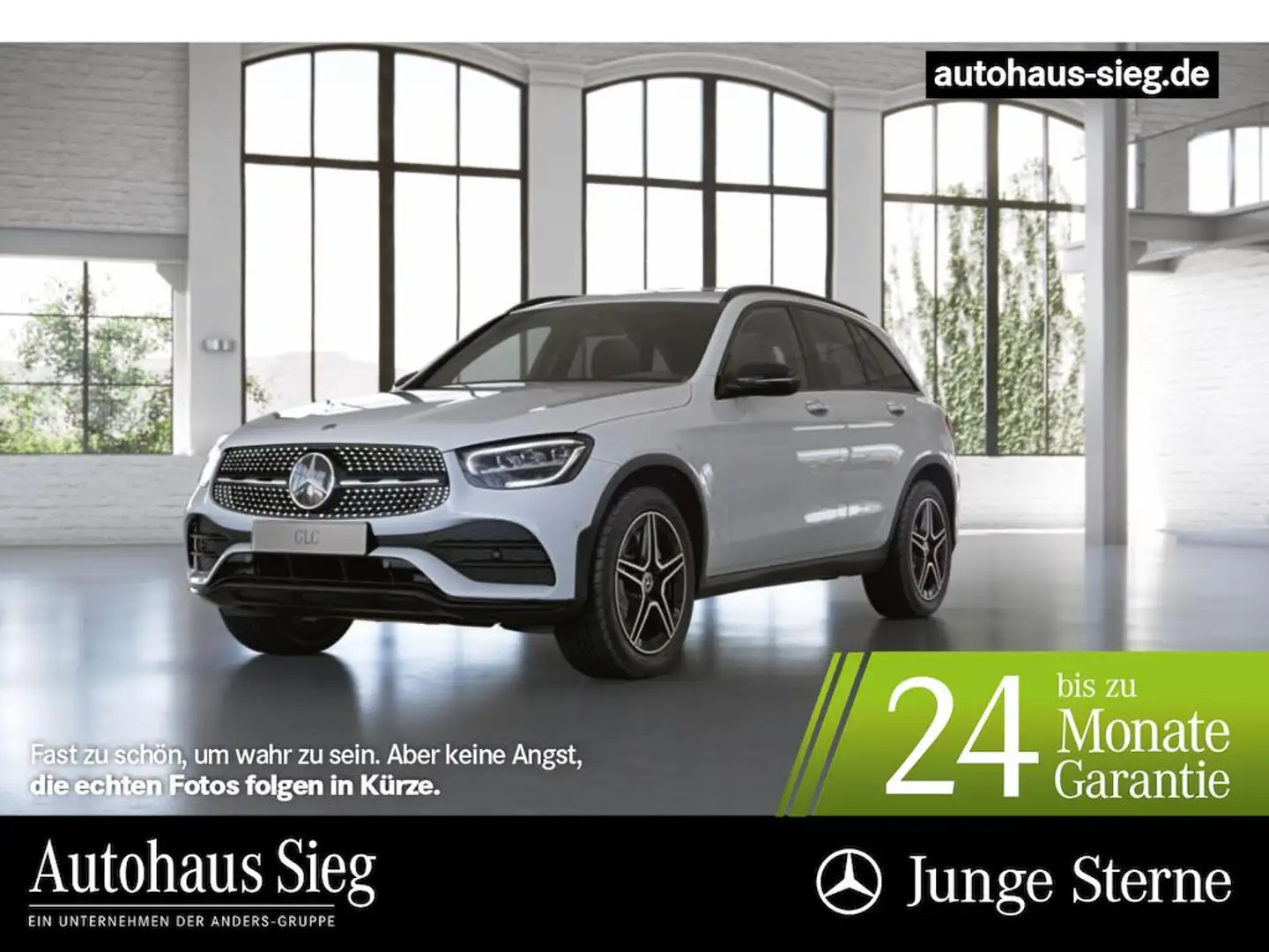 Mercedes-Benz GLC 200 4M AMG+MBUX+Night+LED+Kam+AHK+EASY-P+SHZ Weiß - 1