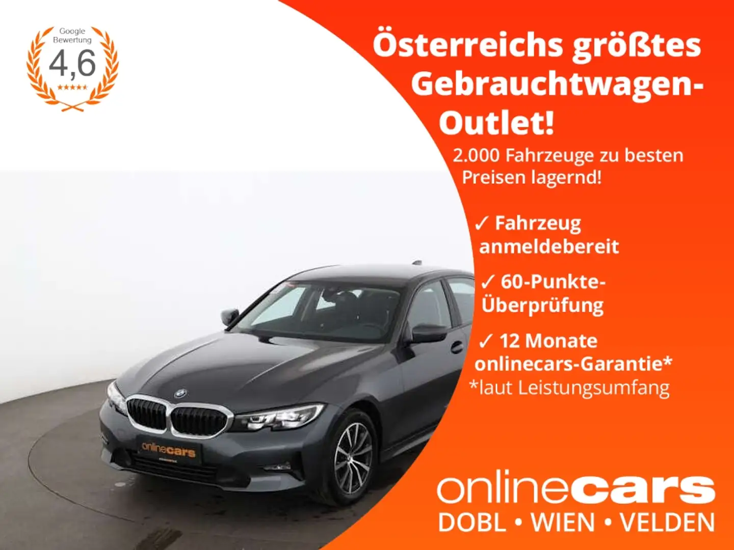 BMW 318 i Advantage Aut LED NAVI ASSIST TEMPOMAT PDC Grau - 1