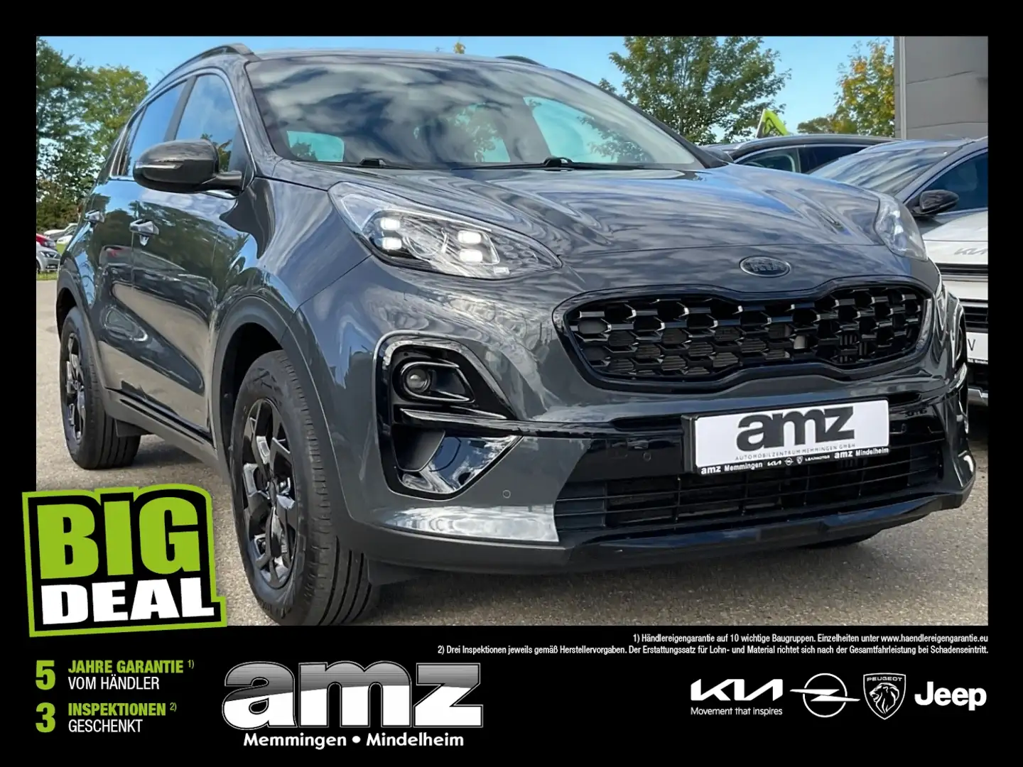 Kia Sportage 1.6 Turbo Black Edition LED+Navi+ALLRAD Grau - 1