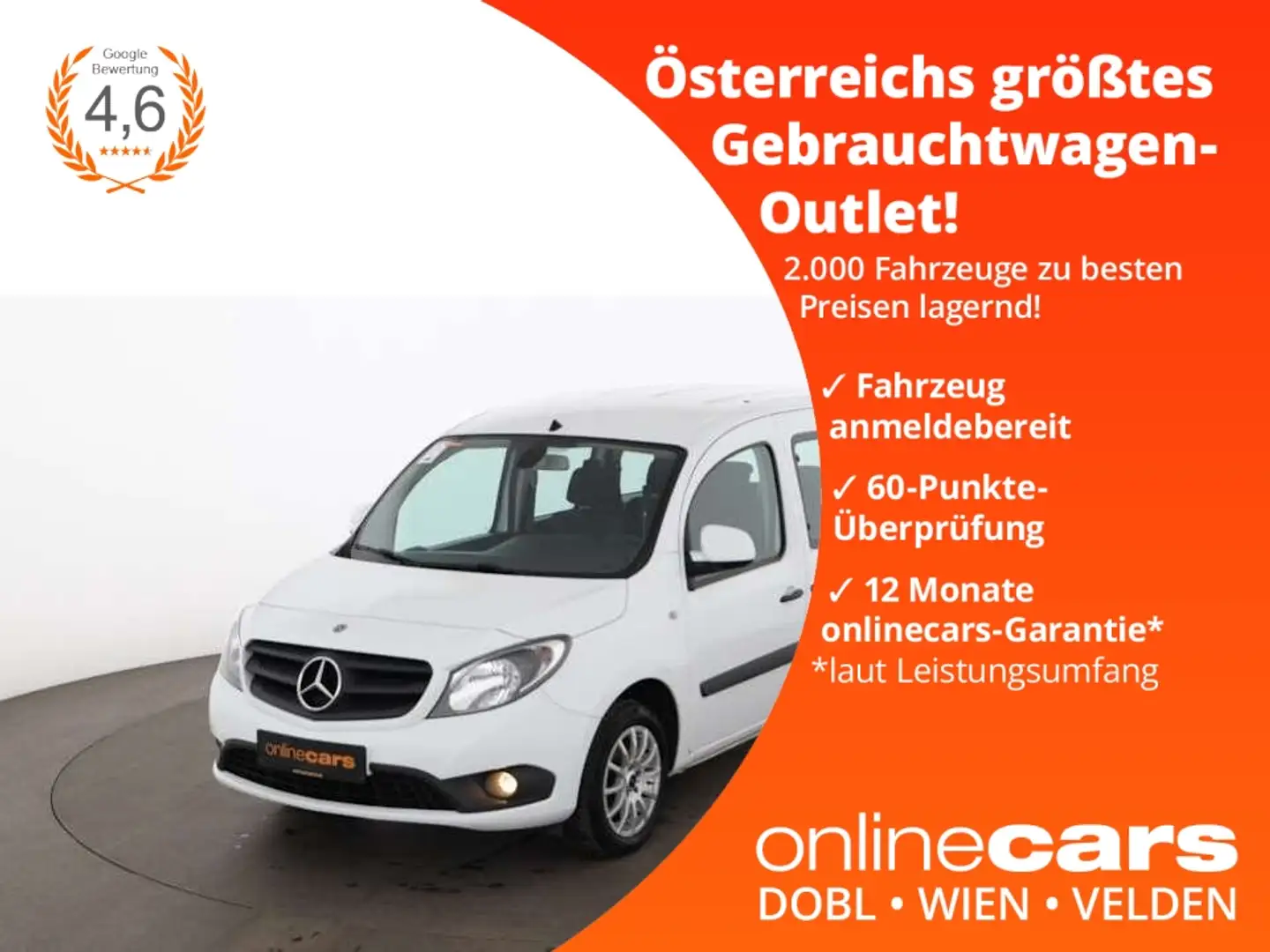 Mercedes-Benz Citan Kombi 109 CDI Lang R-KAMERA SITZHZG PDC Білий - 1