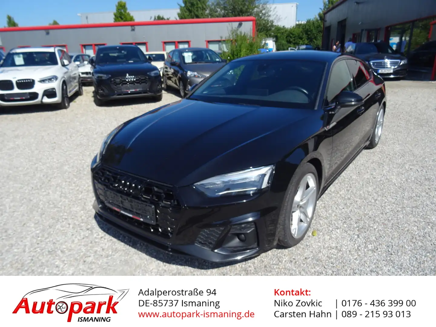 Audi A5 Sportback (F5F) 40 TDI S line Schwarz - 1