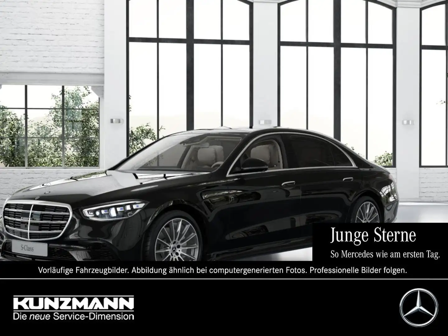Mercedes-Benz S 400 d 4M lang AMG Night Panorama Sitzklima 360° Negro - 1