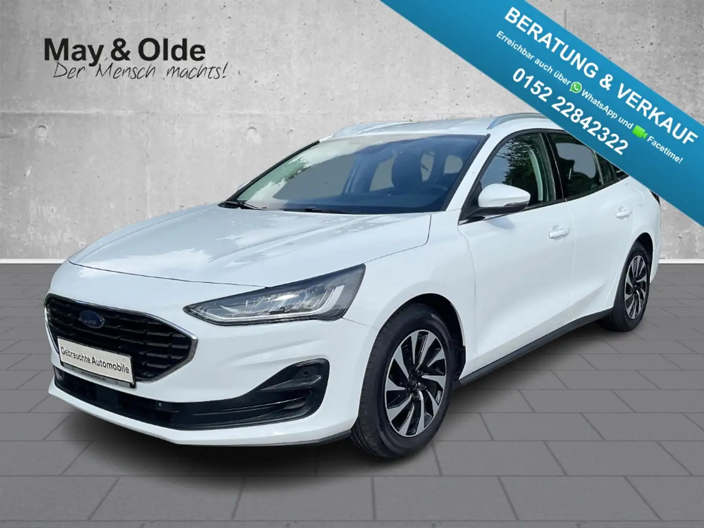 Ford Focus Turnier 1.5 EcoBlue Aut. Titanium LED DAB Weiß - 1