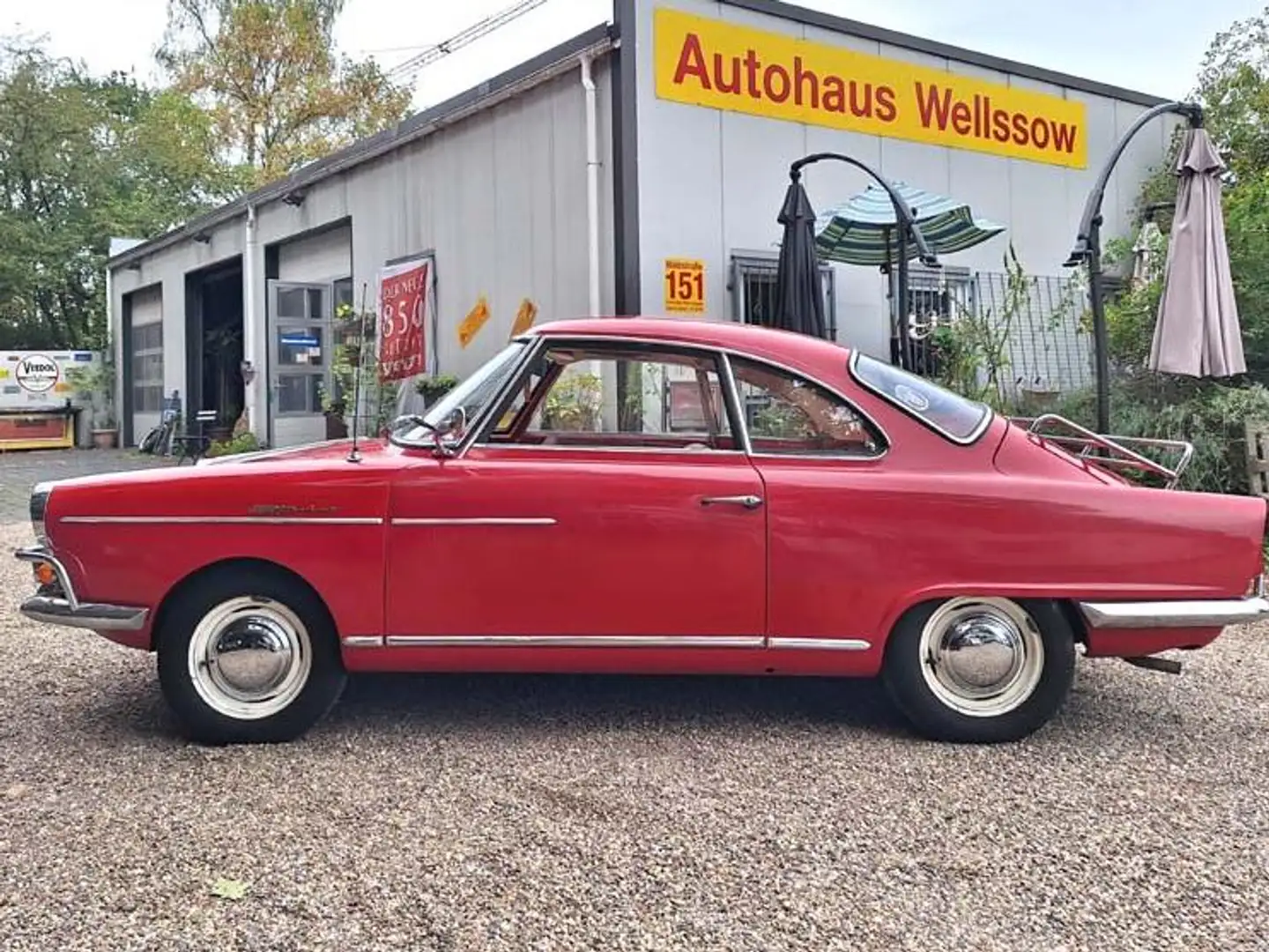 NSU Sport-Prinz Pappdeckelbrief Rot - 1