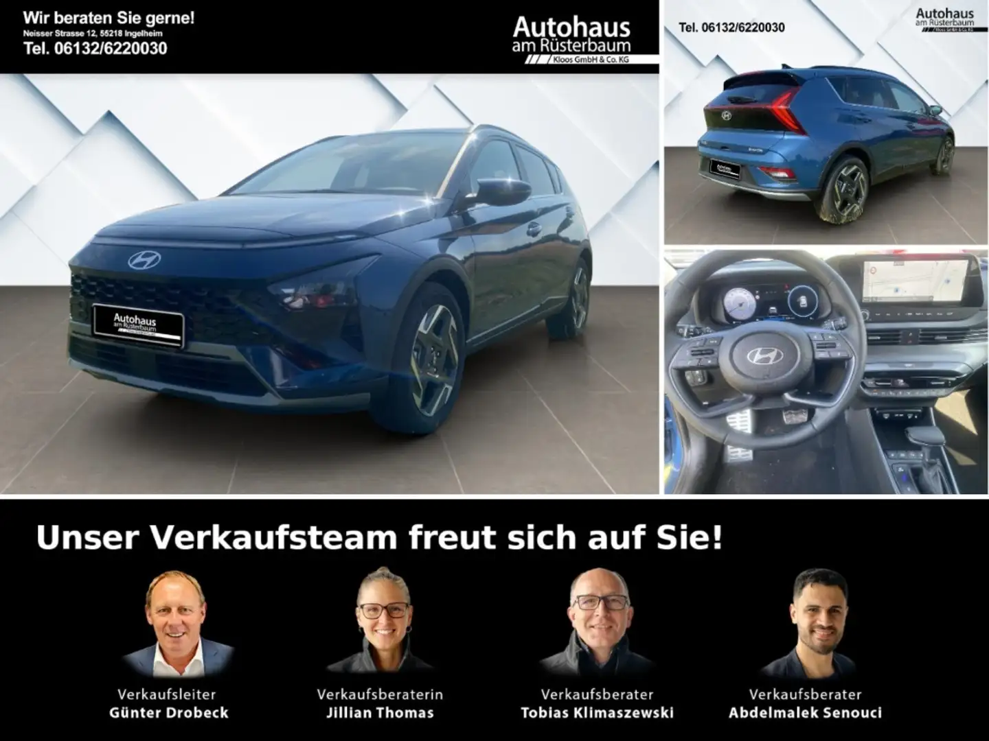 Hyundai BAYON Prime 2WD FL (MY25) 1.0 7-DCT, Assistenzpaket Navi Bleu - 1