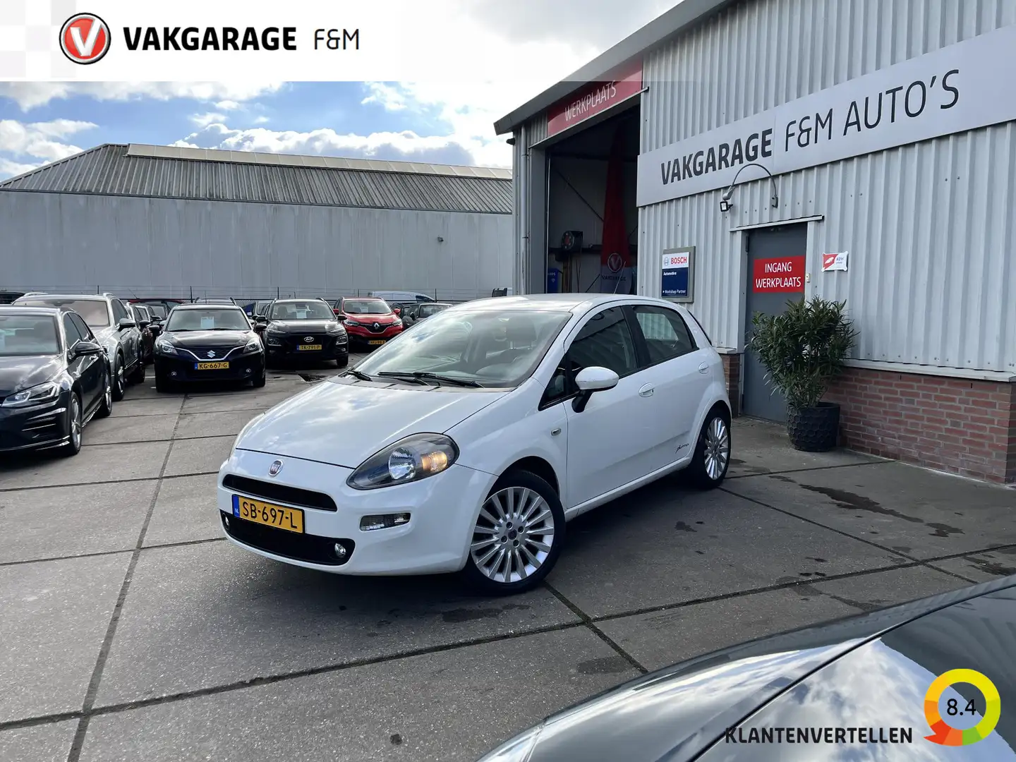 Fiat Punto Evo 1.4 Street LPG Wit - 1