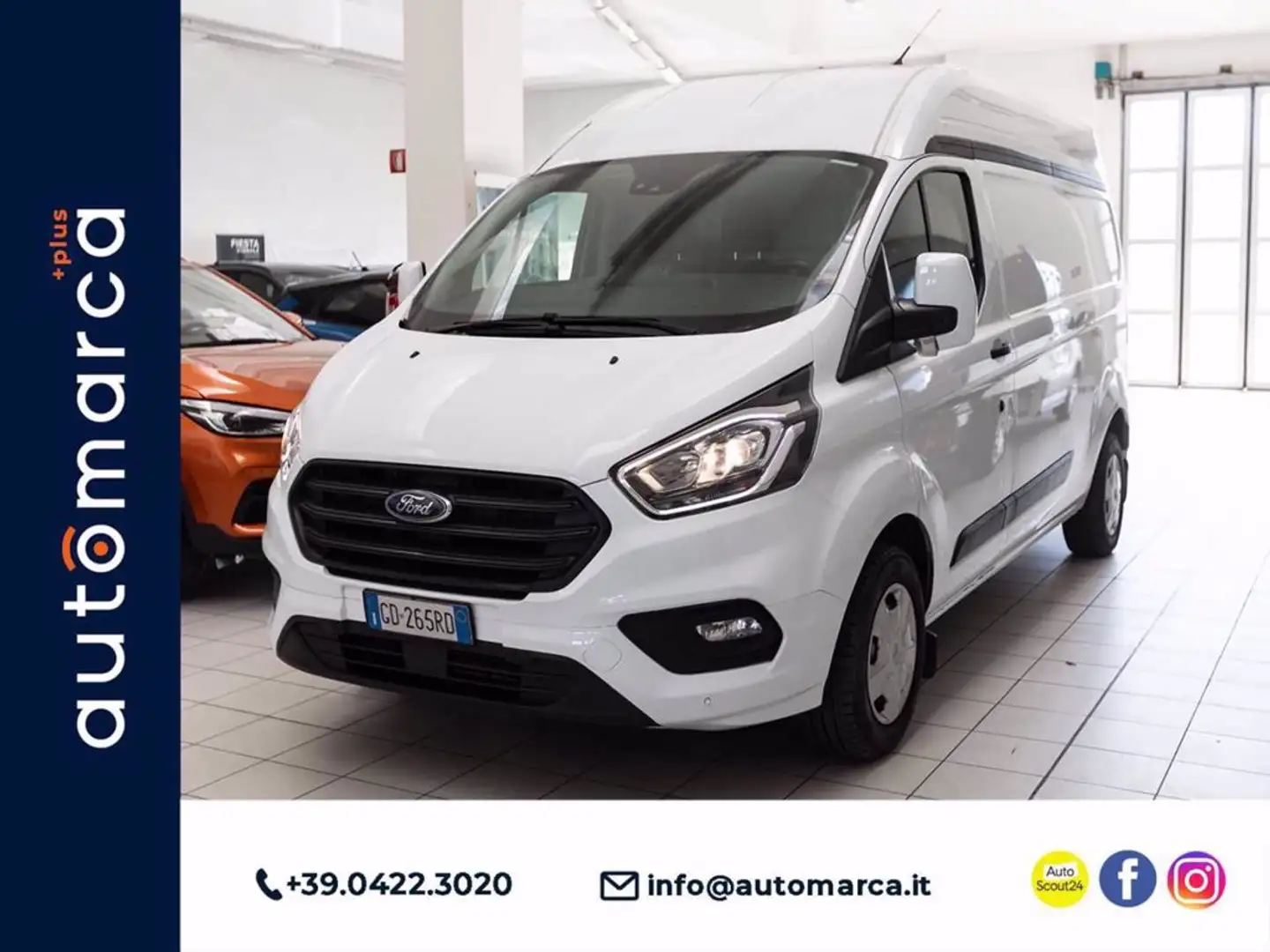 Ford Transit Custom 300 2.0 TDCi 130 PC Furgone Trend Білий - 1
