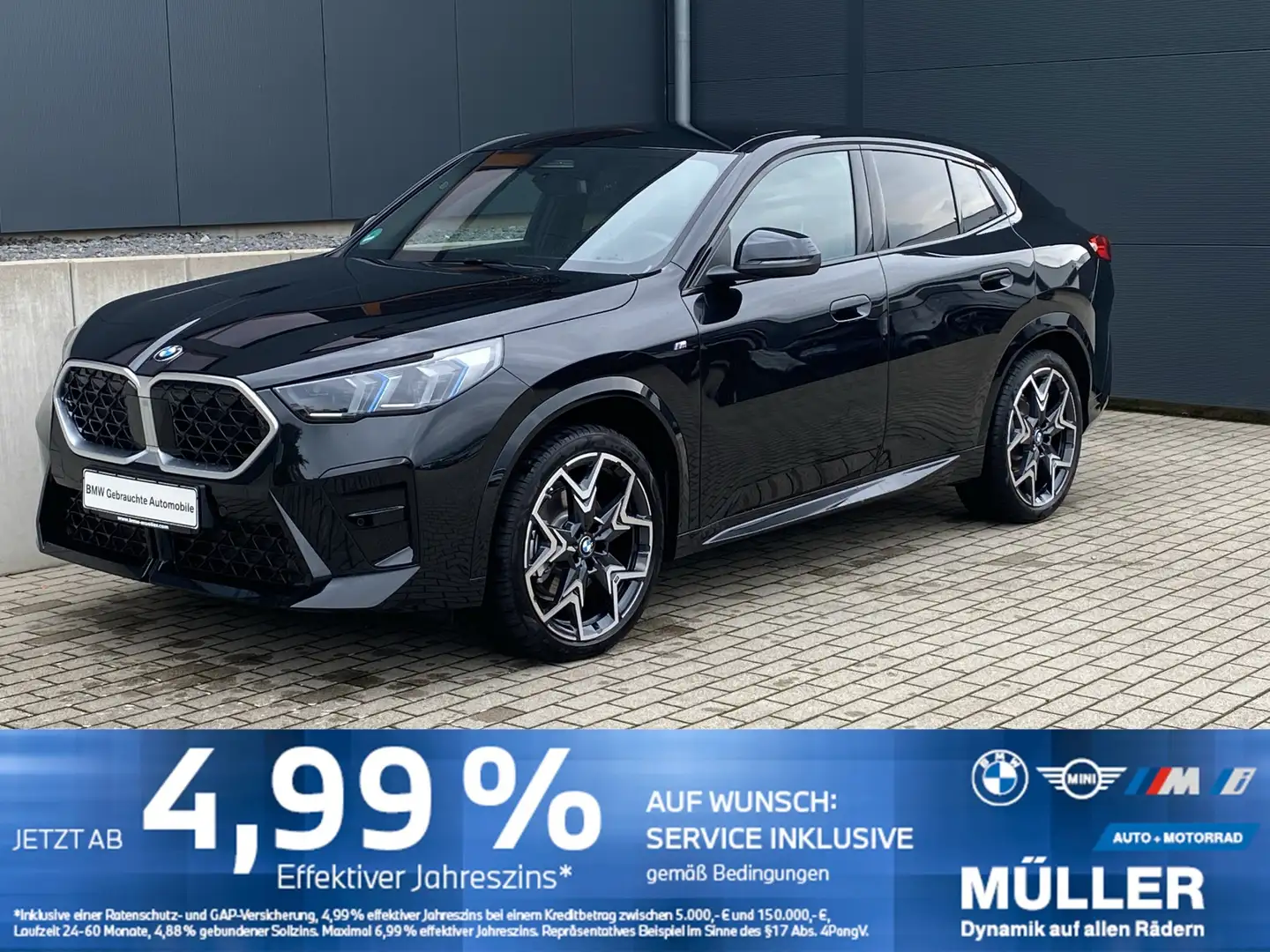 BMW X2 sDrive20i M Sportpaket ACC AHK LED MEMORY LHZ Schwarz - 1