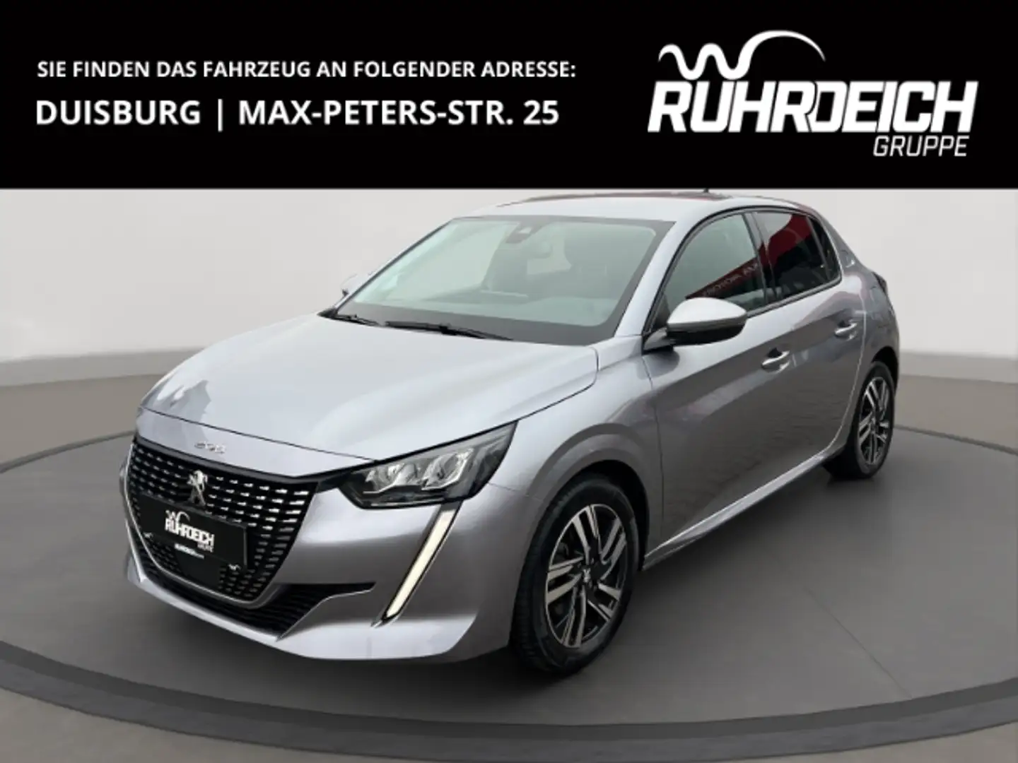 Peugeot 208 Allure Pack 1.2 PT 100 +NAVI+LED+CAM+CARPLAY+ Gris - 1