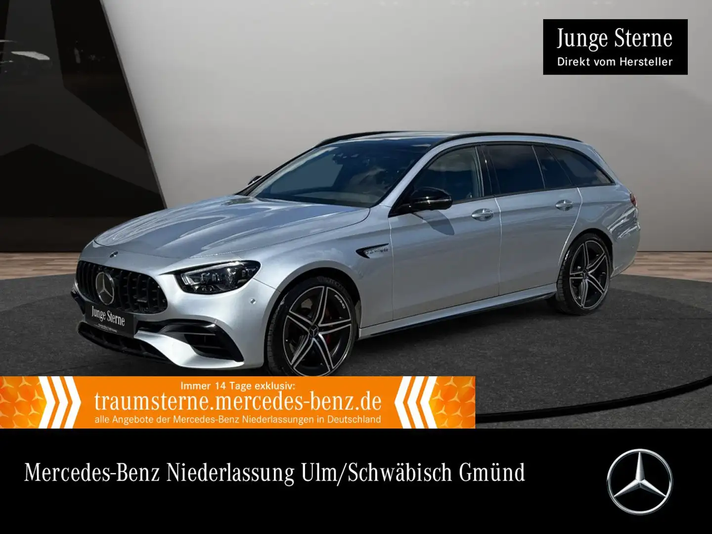Mercedes-Benz E 63 AMG E 63 S 4M T-Modell AMG+DRIVERS+NIGHT+PANO+360+AHK Серебристый - 1