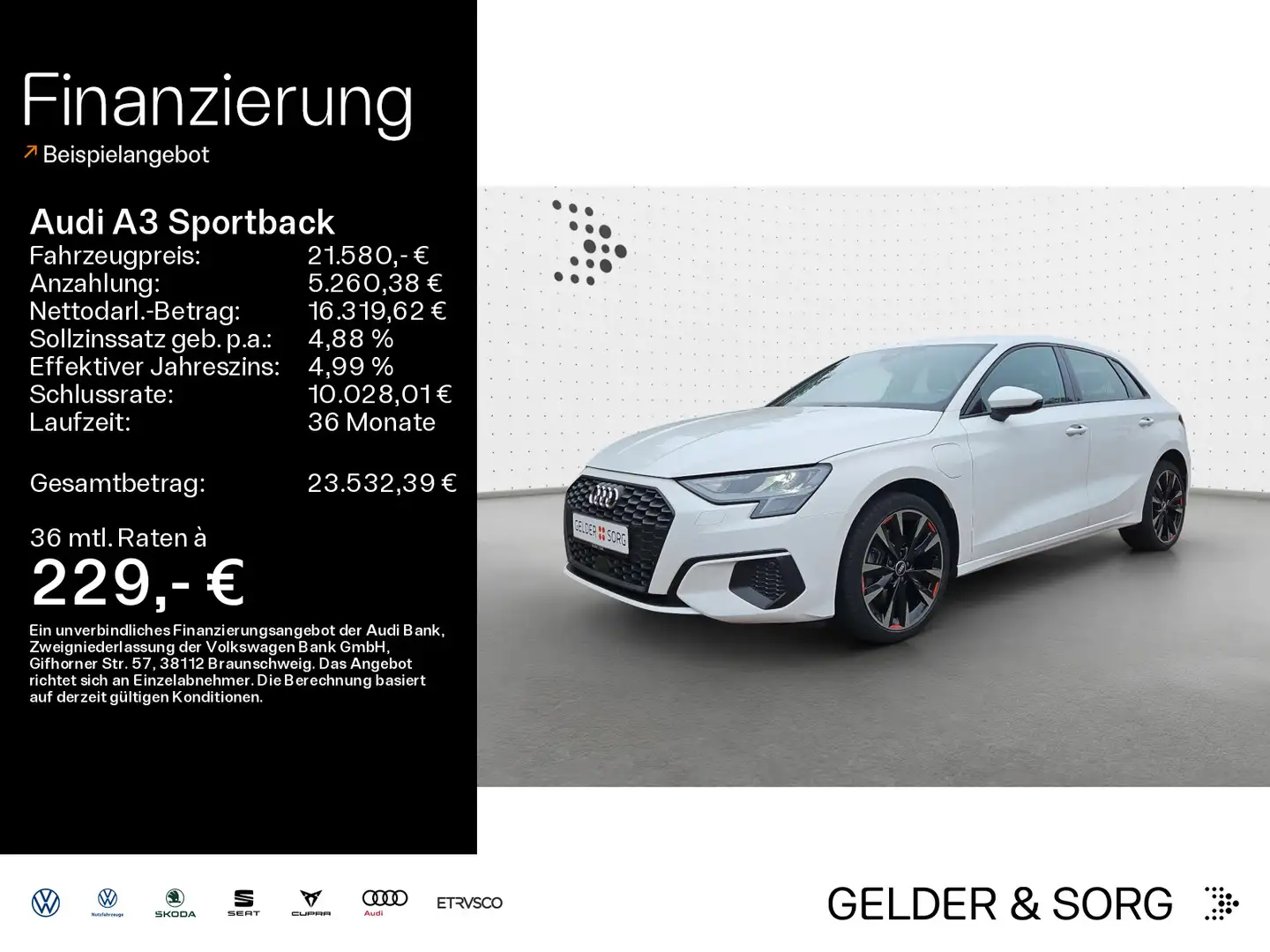 Audi A3 40 TFSIe LED|Virtual|GRA|DAB|RFK Wit - 1